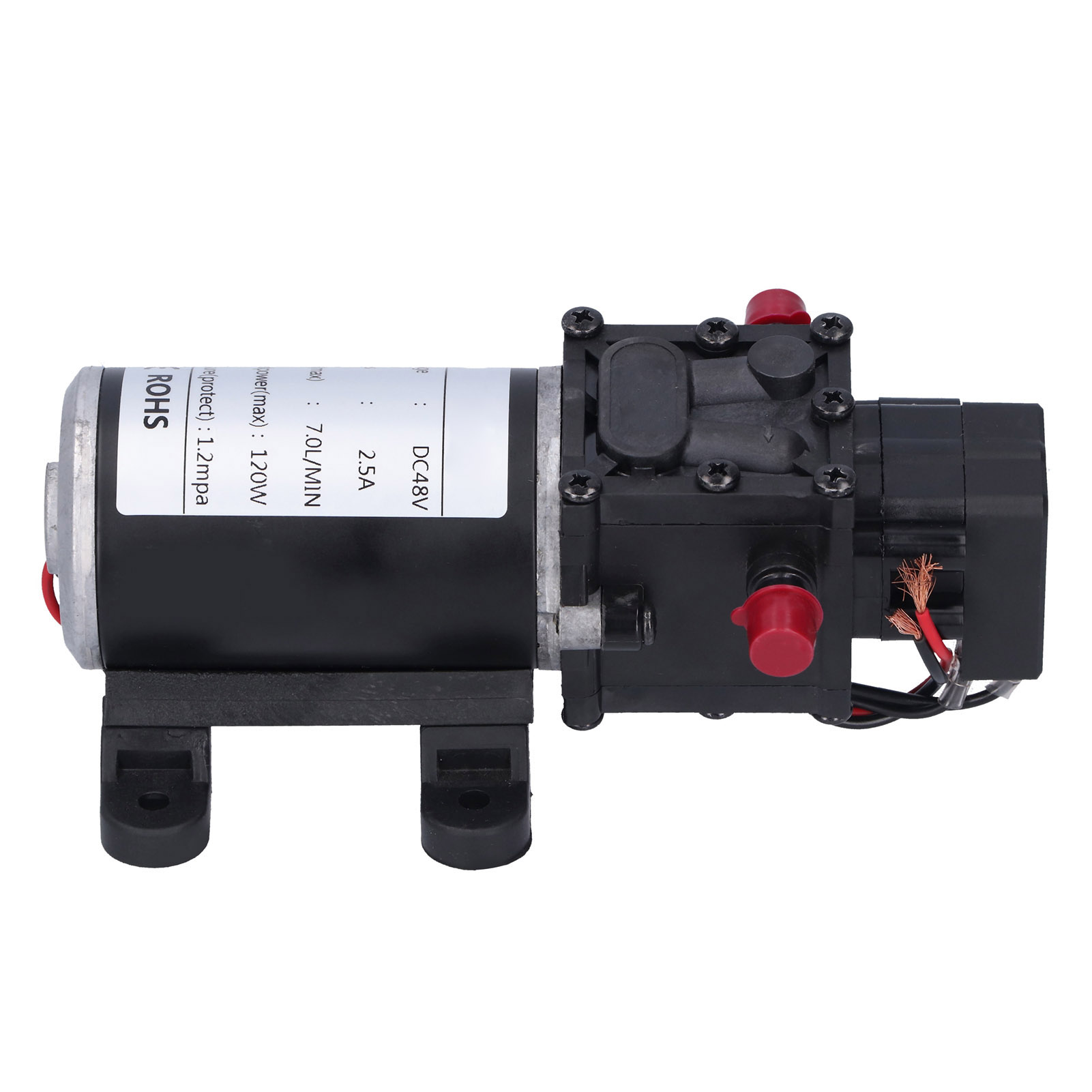 Intelligente 48v 120w Dc-membranpumpe, 7,0 L/min Fördermenge, Automatische Zerstäubung, Hoher Druck