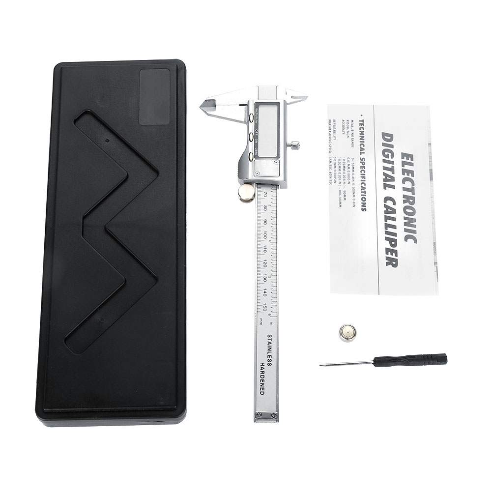 Hochpräziser Digitaler Messschieber Aus Metall Mit Lcd-anzeige (0–150 Mm), Mikrometer-messwerkzeug