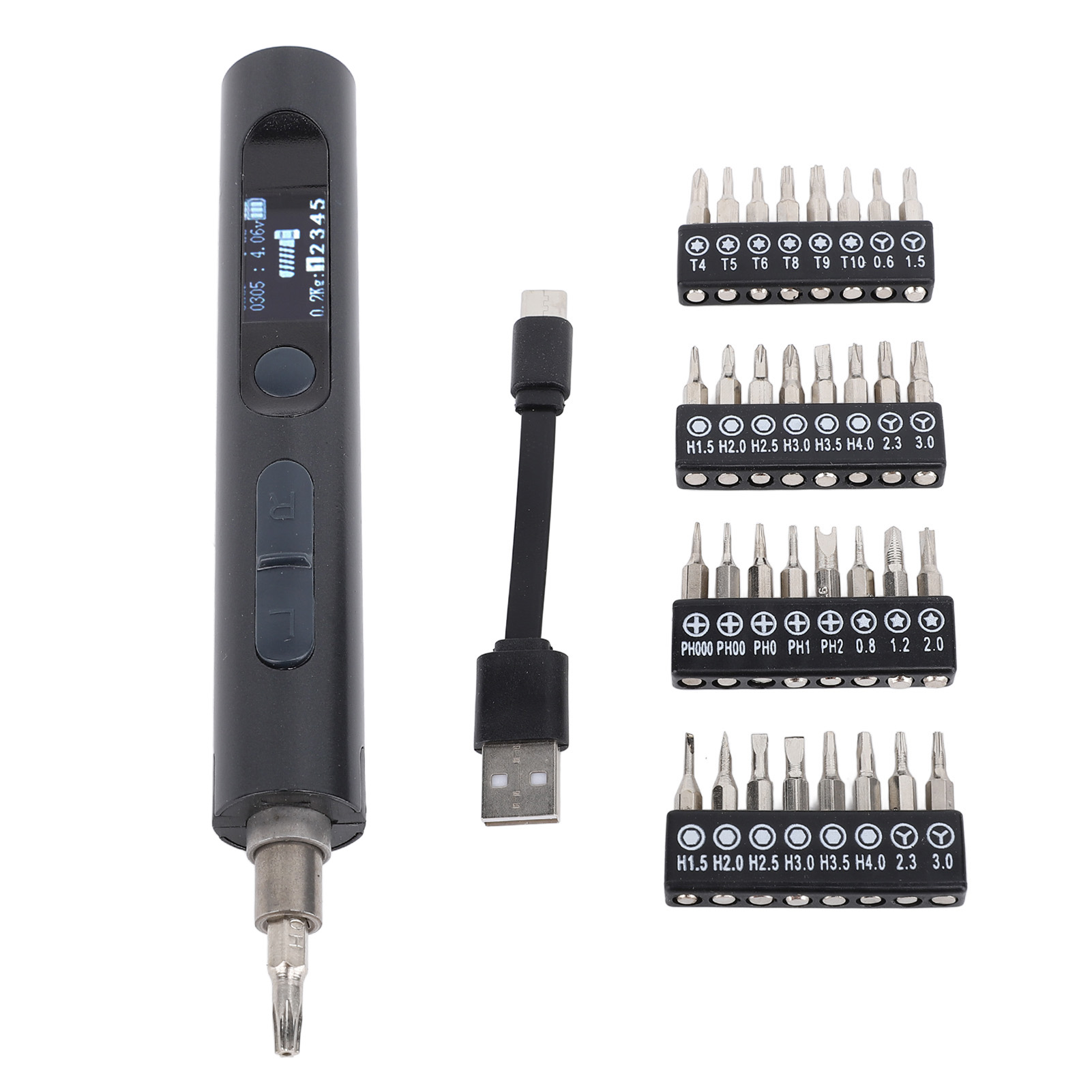 Mini-hochpräzisions-elektroschrauber, Handy-reparaturwerkzeug, Schwarz