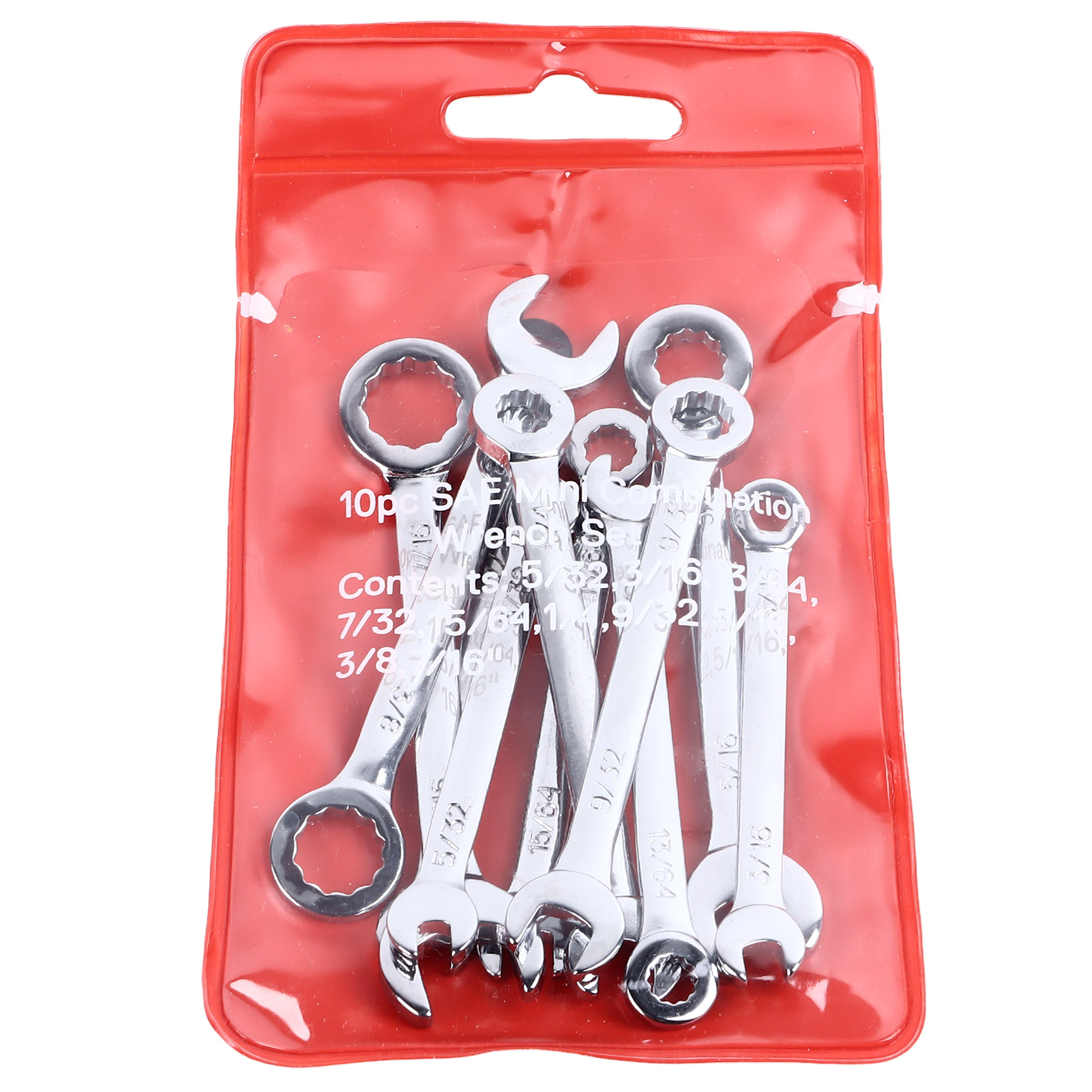 Set Mit 10 Mini-kombinationsschlüsseln Aus Stahl, Zollgrößen, Für Möbelreparatur Und Montage