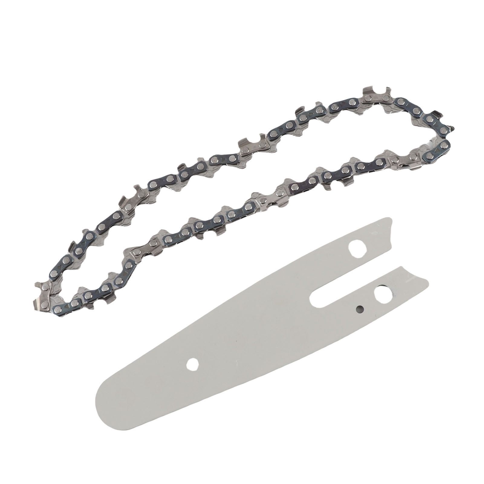 Miniatur-führungsschiene Aus Hochfestem Manganstahl, Sauberer Schnitt, Für Kettensäge, 10 Cm (4 Zoll) Mit 6,35 Mm (1/4 Zoll) Kette Und 28 Gliedern.