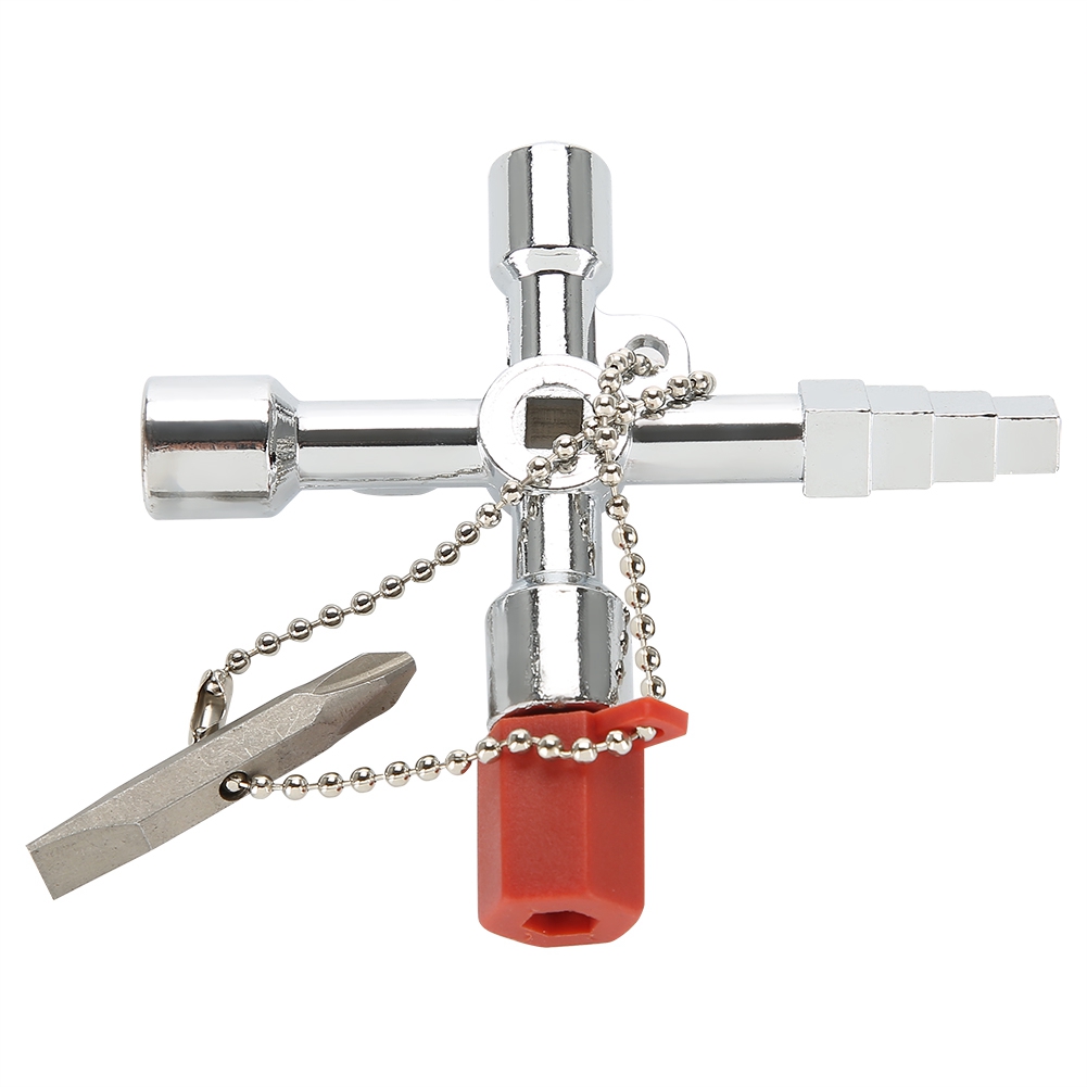 4-in-1 Universal-multitool (kreuzschlüssel, Vierkant Und Dreieck) Für Schaltschränke