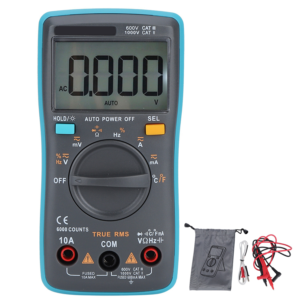Digitales Multimeter Mit Automatischer Bereichswahl Und True-rms-ac/dc-messung Für Elektriker