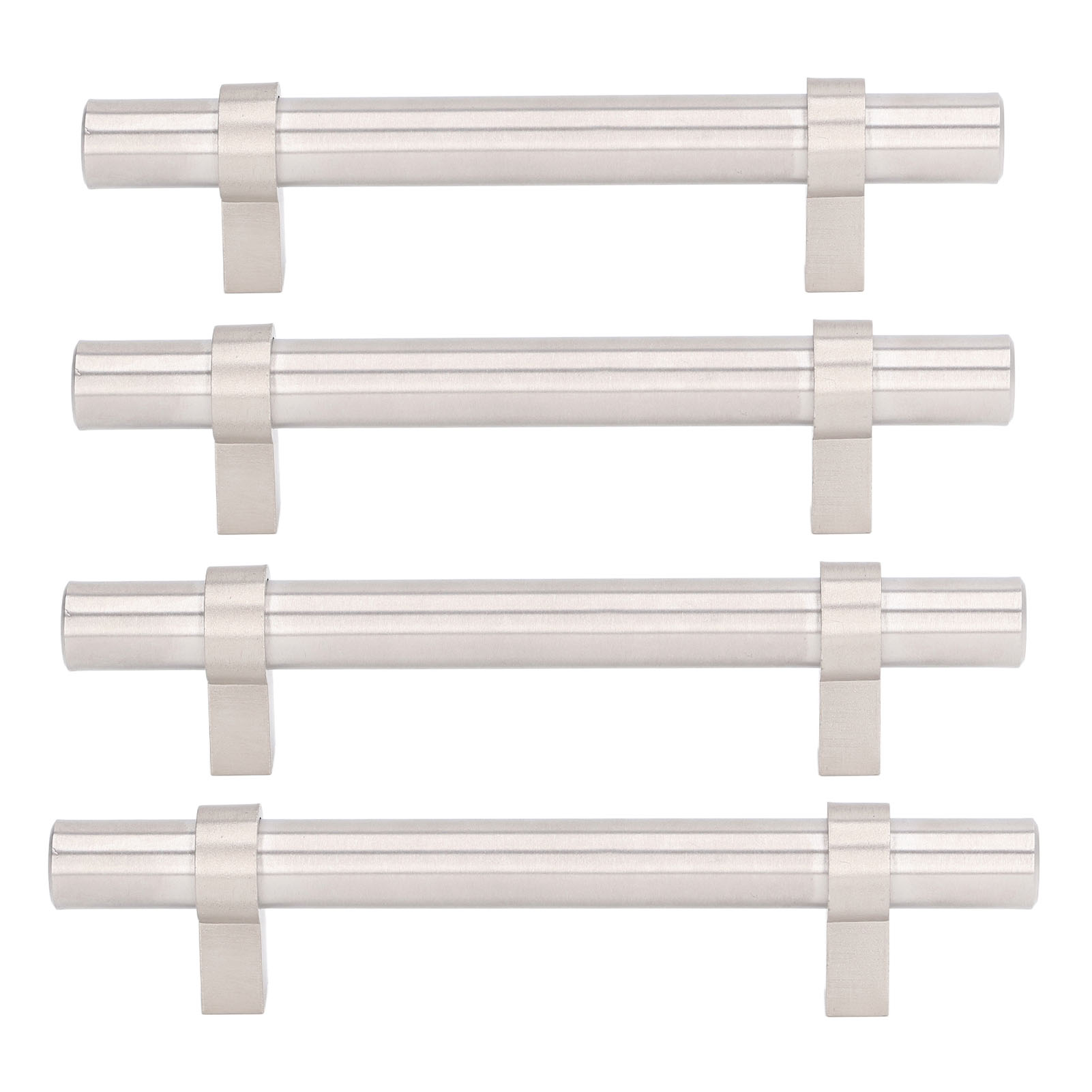 Set Mit 10 Möbelgriffen Aus Edelstahl 201, Hohl, Modernes Design, Langlebig Und Sehr Hart, Für Allgemeine Metallschubladen.
