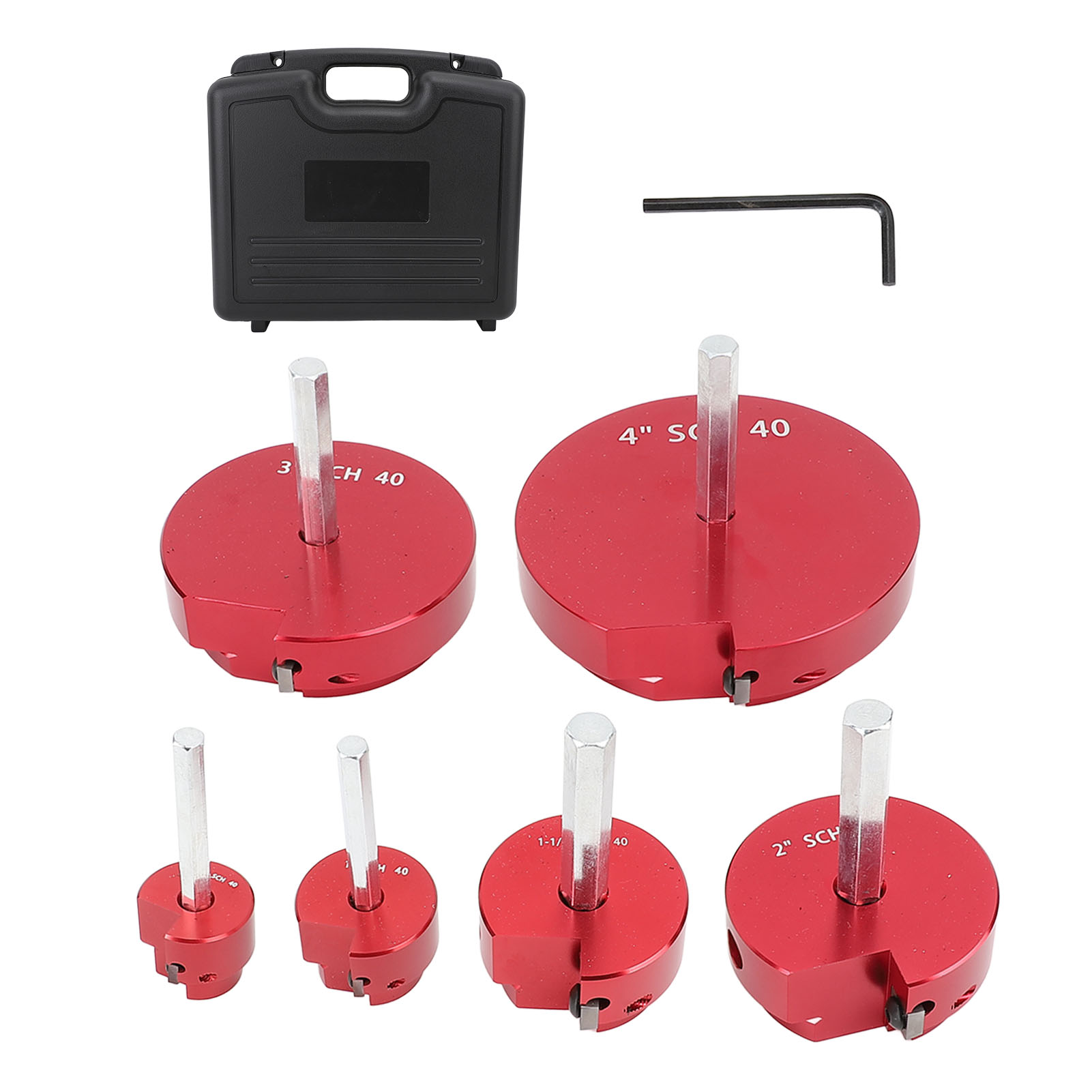 Entgrater Für Pvc-rohre Pprk6, 6-teiliges Set Für Kunststoffrohrverschraubungen, Kompatibel Mit Standard-1/2-zoll-bohrern.
