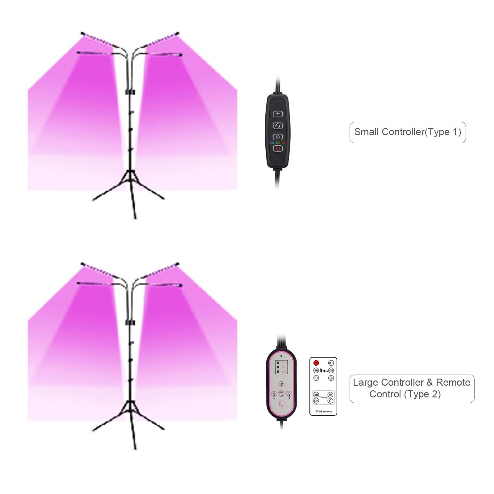 40-watt-pflanzenlampe, 80 Leds, Blaue Und Rote Leuchtmittel, 3/9/12-stunden-timer, 9 Helligkeitsstufen, Vollspektrum Ähnlich Dem Sonnenlicht, Verstellbarer Schwanenhals, Ideal Für Die Anzucht Von Säml