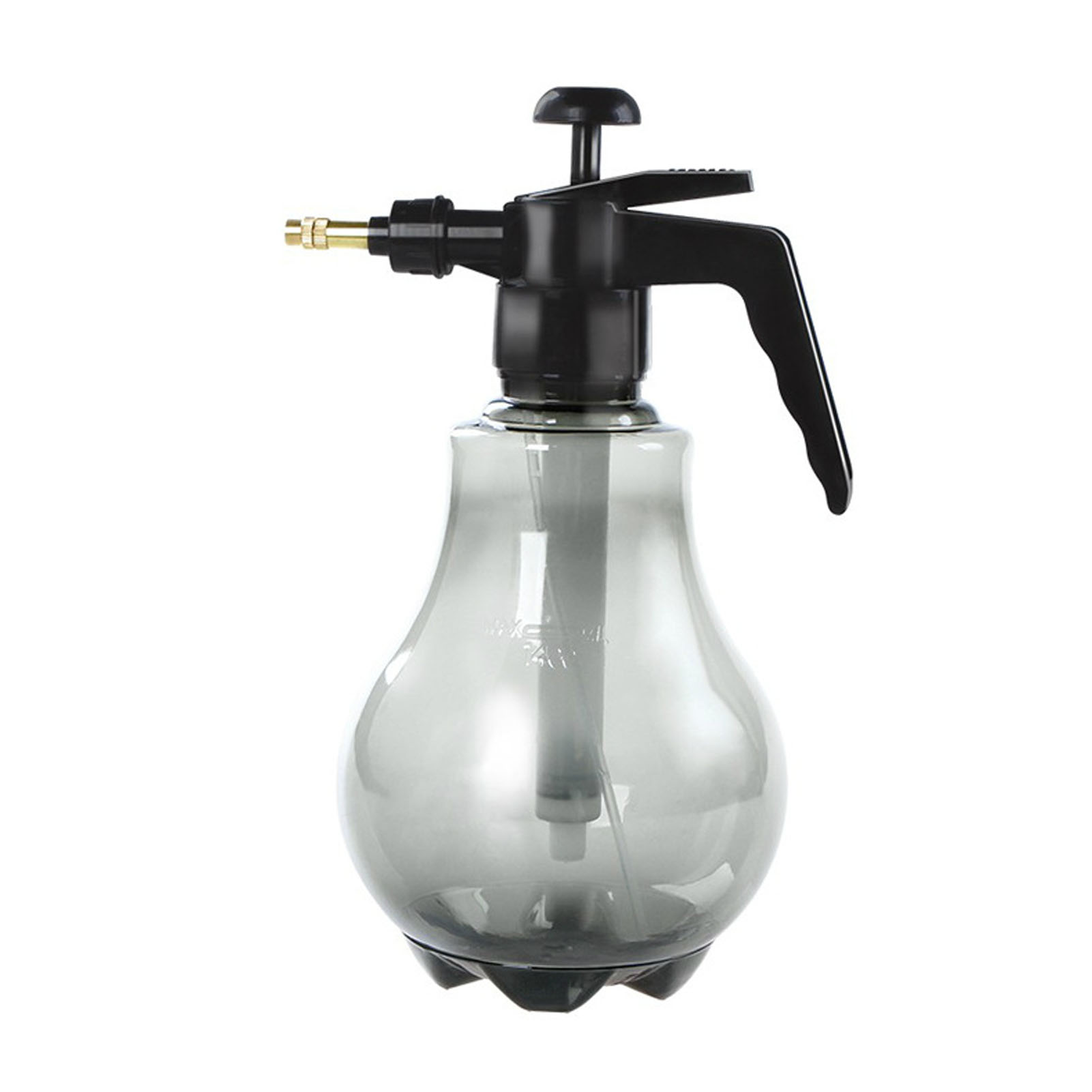 1,5-liter-kunststoff-gießkanne, Leer, Mit Verstellbarer Düse, Für Haus Und Garten, Rauchgrau.