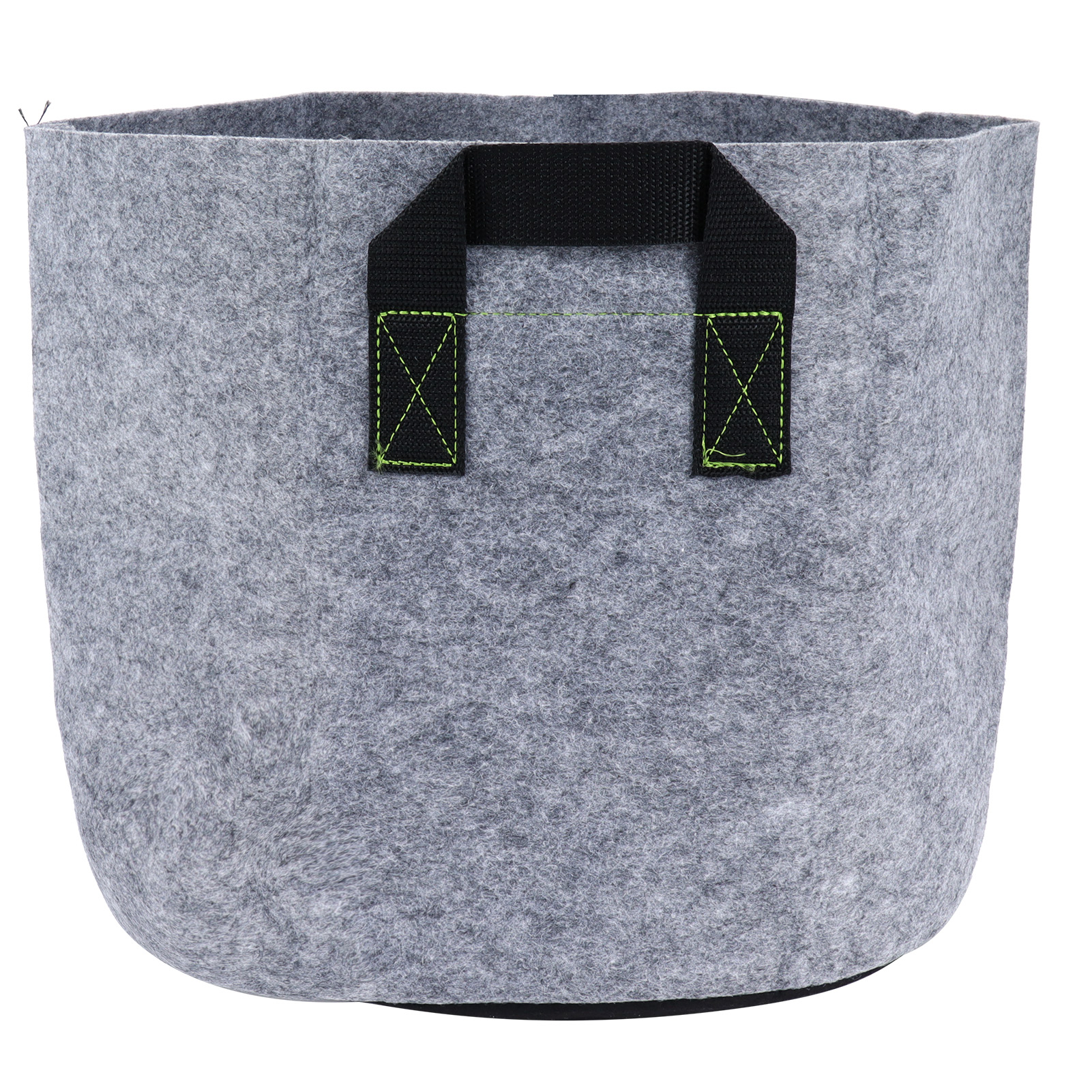 Pflanzsack Mit Griffen Aus Vliesstoff Für Gemüse Und Blumen, Grauer/schwarzer Topf (5 Gallonen)