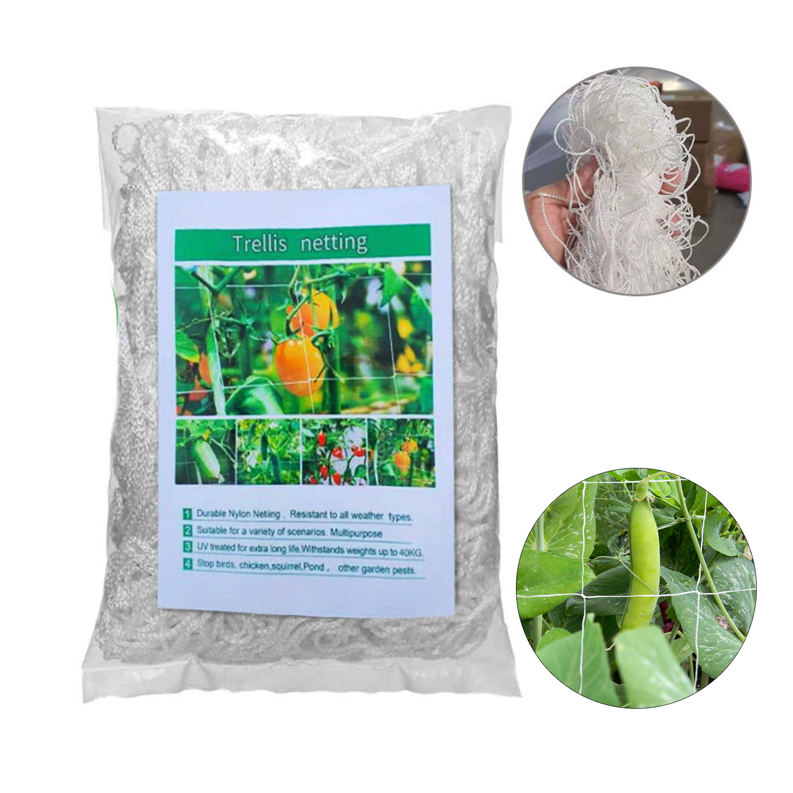 Ranknetz Für Kletterpflanzen, Polyester-rankgitter Für Gartenpflanzen, Ideal Für Tomaten Und Gemüse.