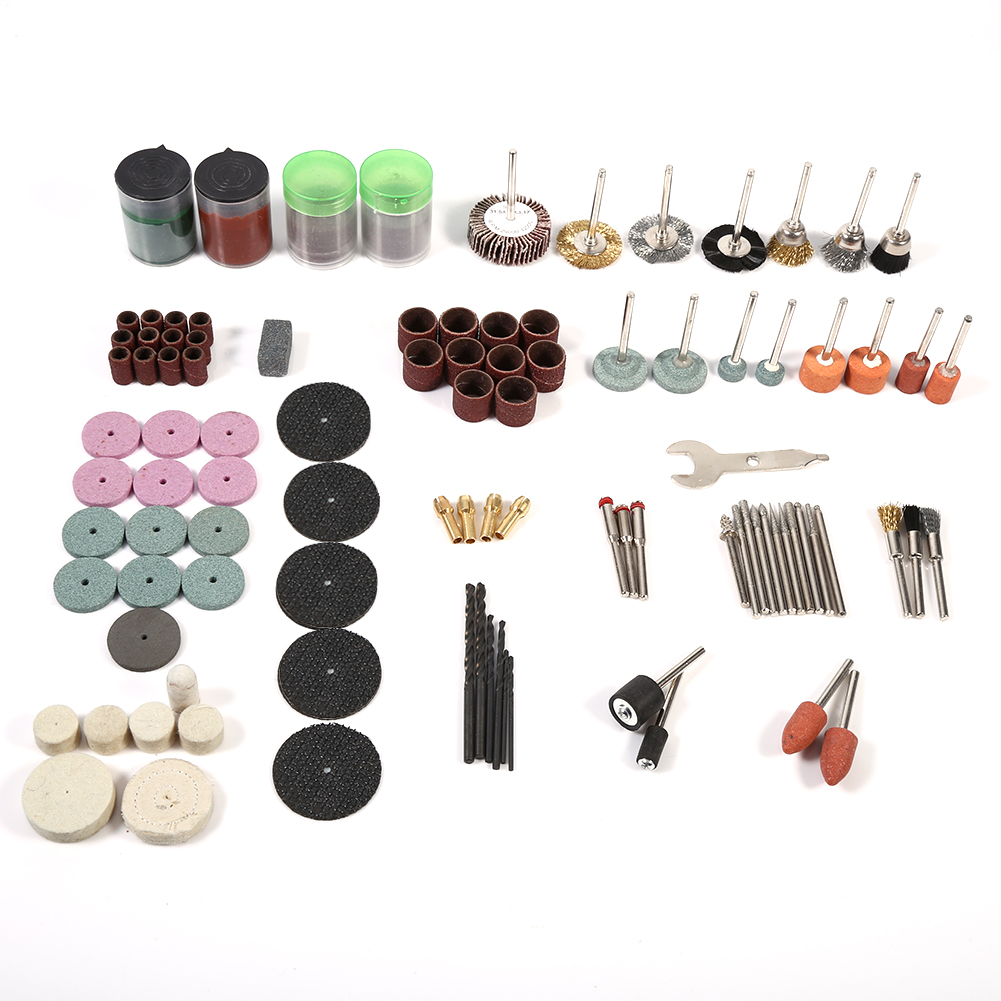 147-teiliges Rotationspolierwerkzeug-set, 1/8"-schaft, Schleif-, Polier- Und Trennaufsätze