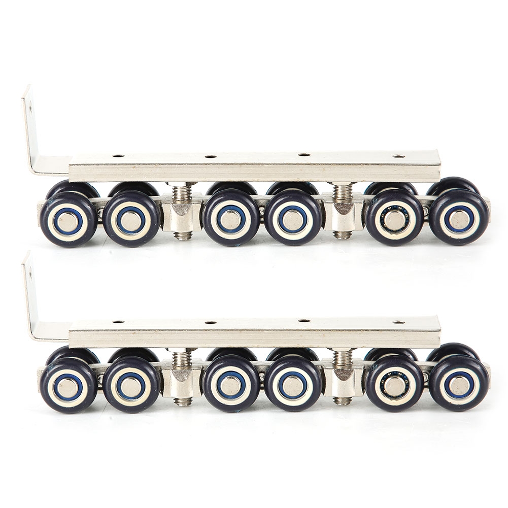 Set Mit 2 Geräuschlosen Rollen Für Schiebetüren, Tore Und Schränke (12 Stück).