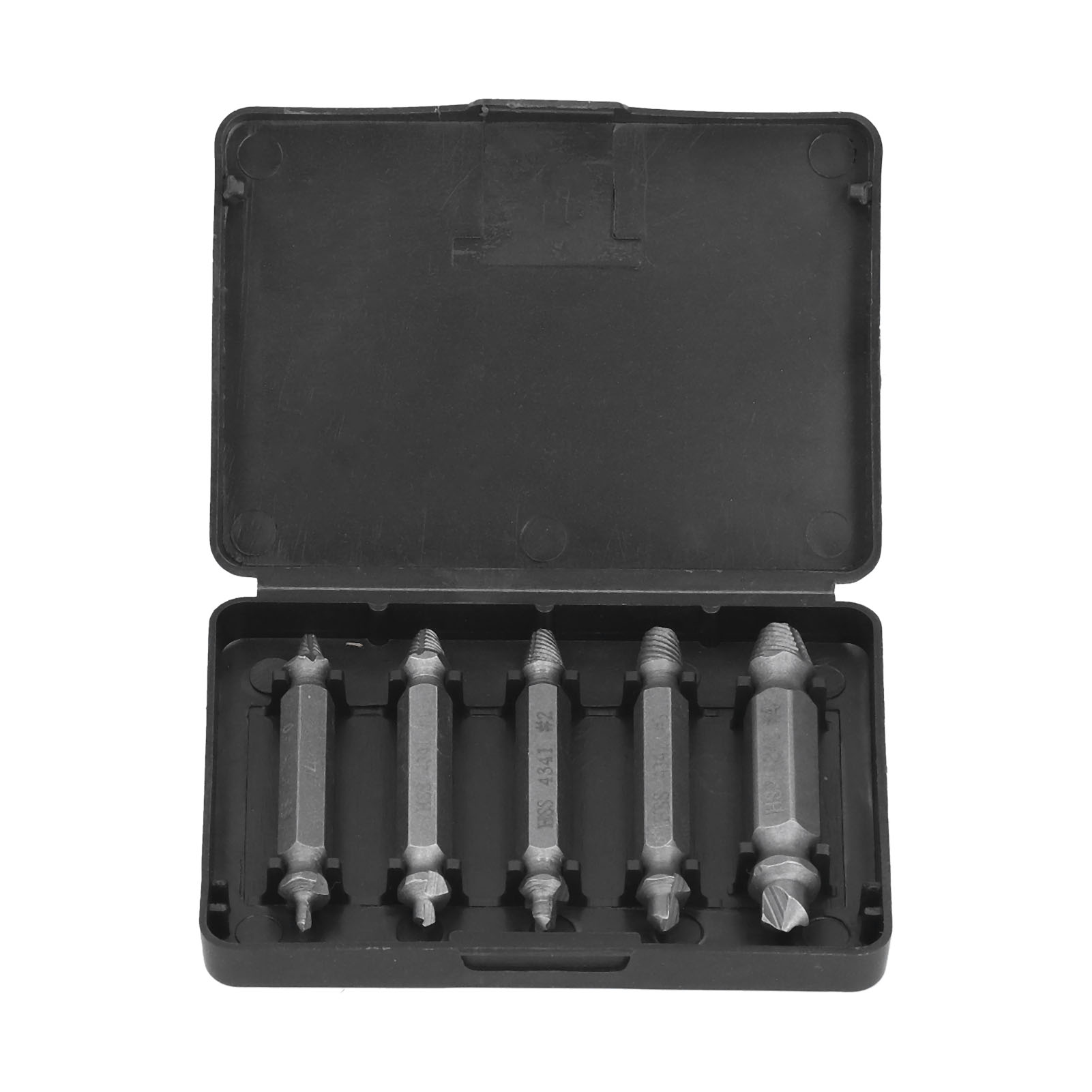 Set Mit 5 Doppelkopf-madenschraubenausdrehern Für Metallbolzen, Inklusive Kunststoffbox.