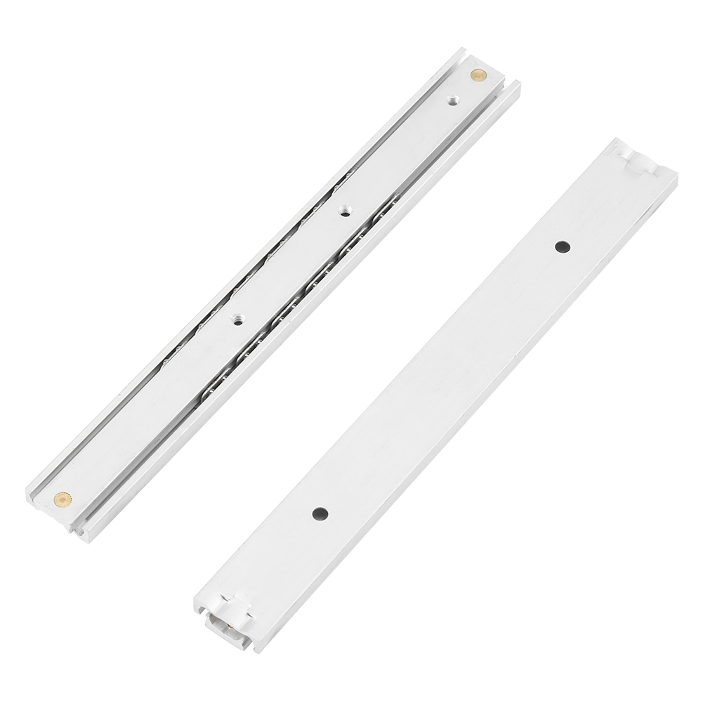 Set Mit 2 Mini-schubladen- Und Schrankschienen Aus Aluminiumlegierung, Leichtgängig Und Langlebig (140 Mm)