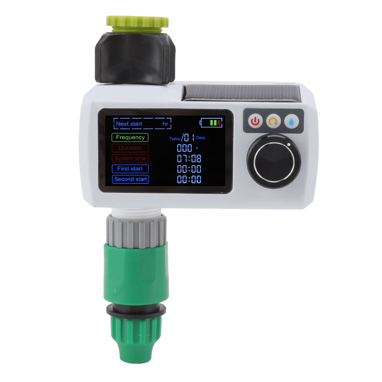 Solarbetriebener Bewässerungstimer Mit Regensensor, Wasserdicht (ip68), Echtzeit-selbstinspektion Und Automatischer Bewässerungssteuerung Für Den Garten