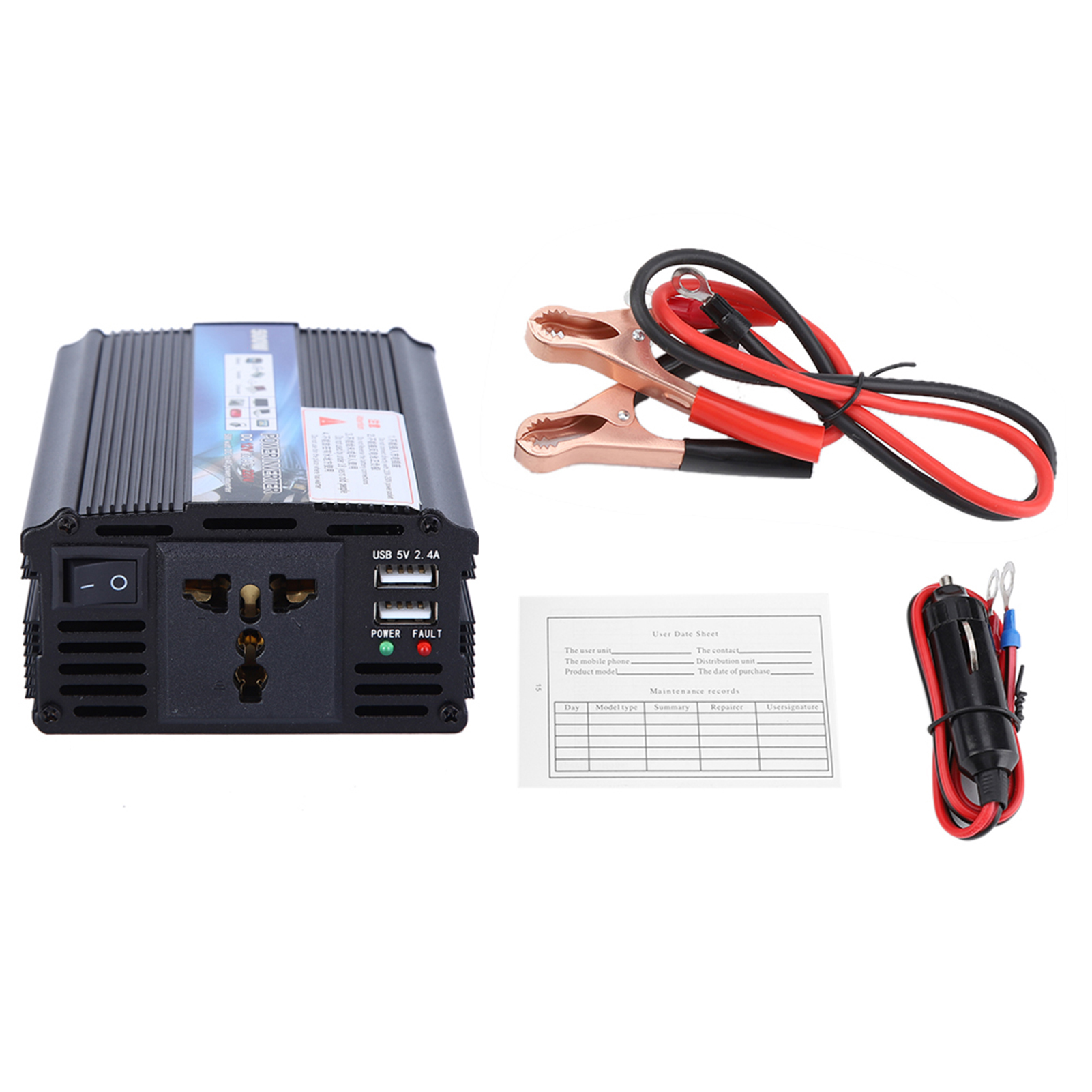 12v Auf 220v 500w Wechselrichter Mit Solarpanel Für Den Heimgebrauch