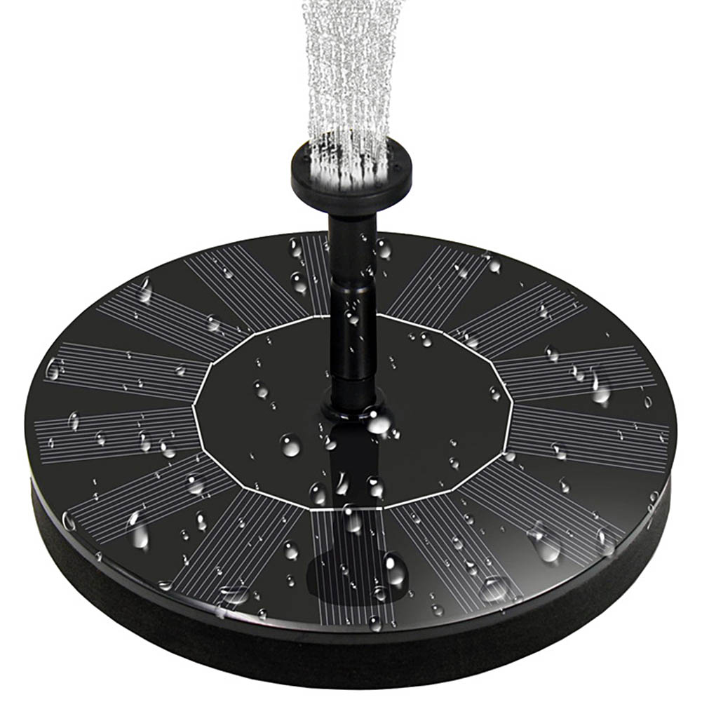 Solarbrunnen Mit Solarwasserpumpe Für Vogeltränken, Kleine Teiche, Aquarien Sowie Zur Garten- Und Terrassendekoration.