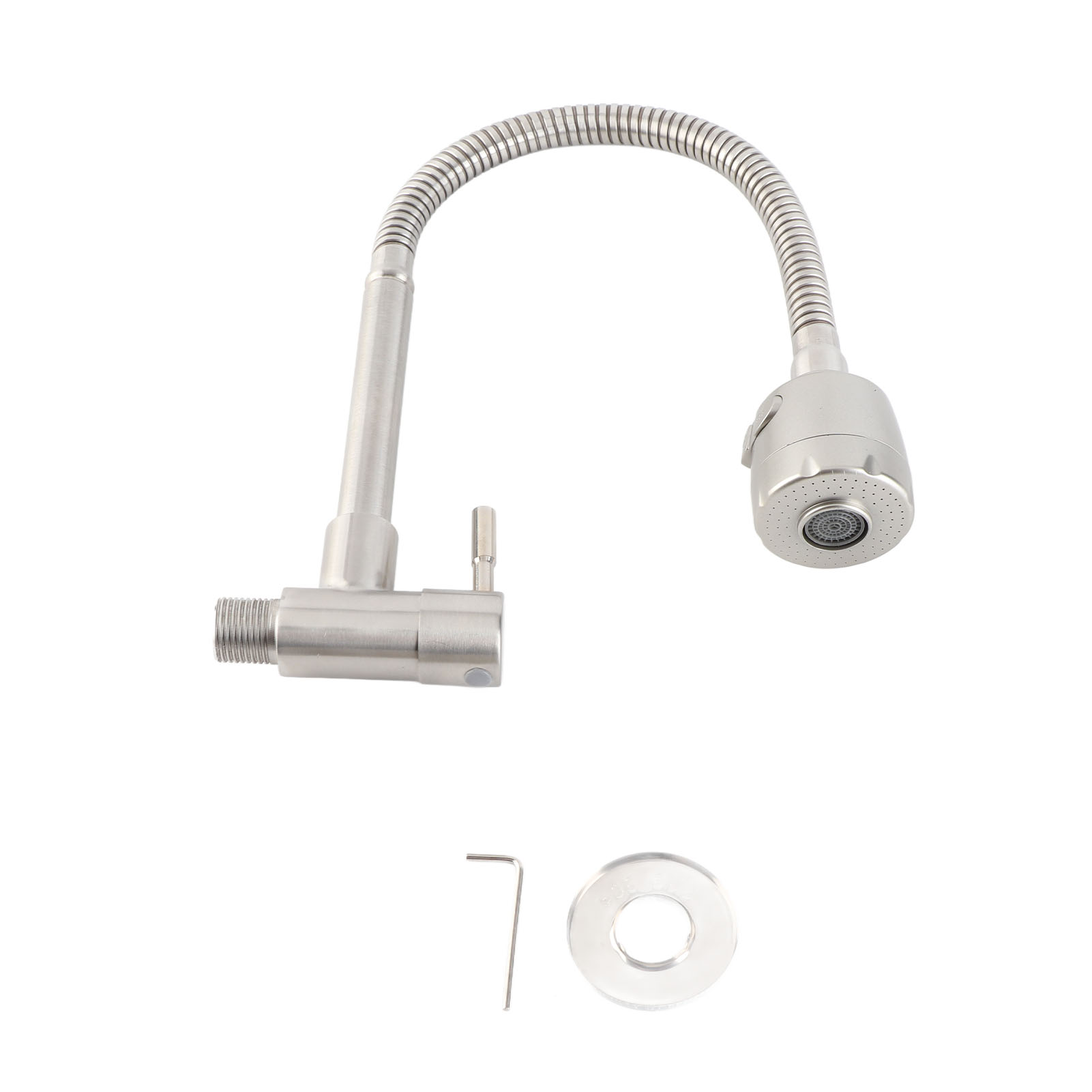 G1/2" Schwenkbarer 360° Edelstahl-einhebel-wandarmatur Für Küchenspülen