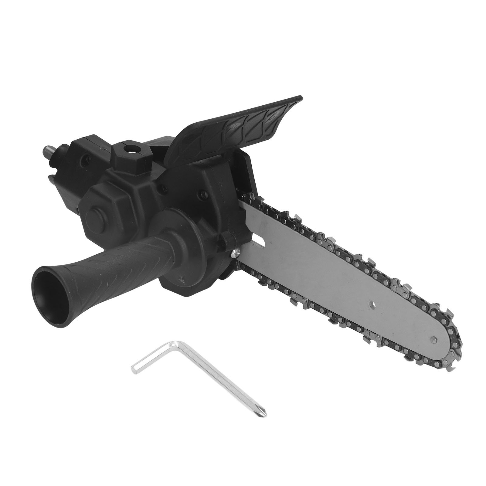 Sägekopfadapter Aus Edelstahl Mit Kunststoffgriff. Einfache Montage. Adapter Für Bohrmaschinen An Sägen, Ideal Für Heimwerkerprojekte. Kompatibel Mit 15 Cm (6 Zoll) Bohrmaschinen.