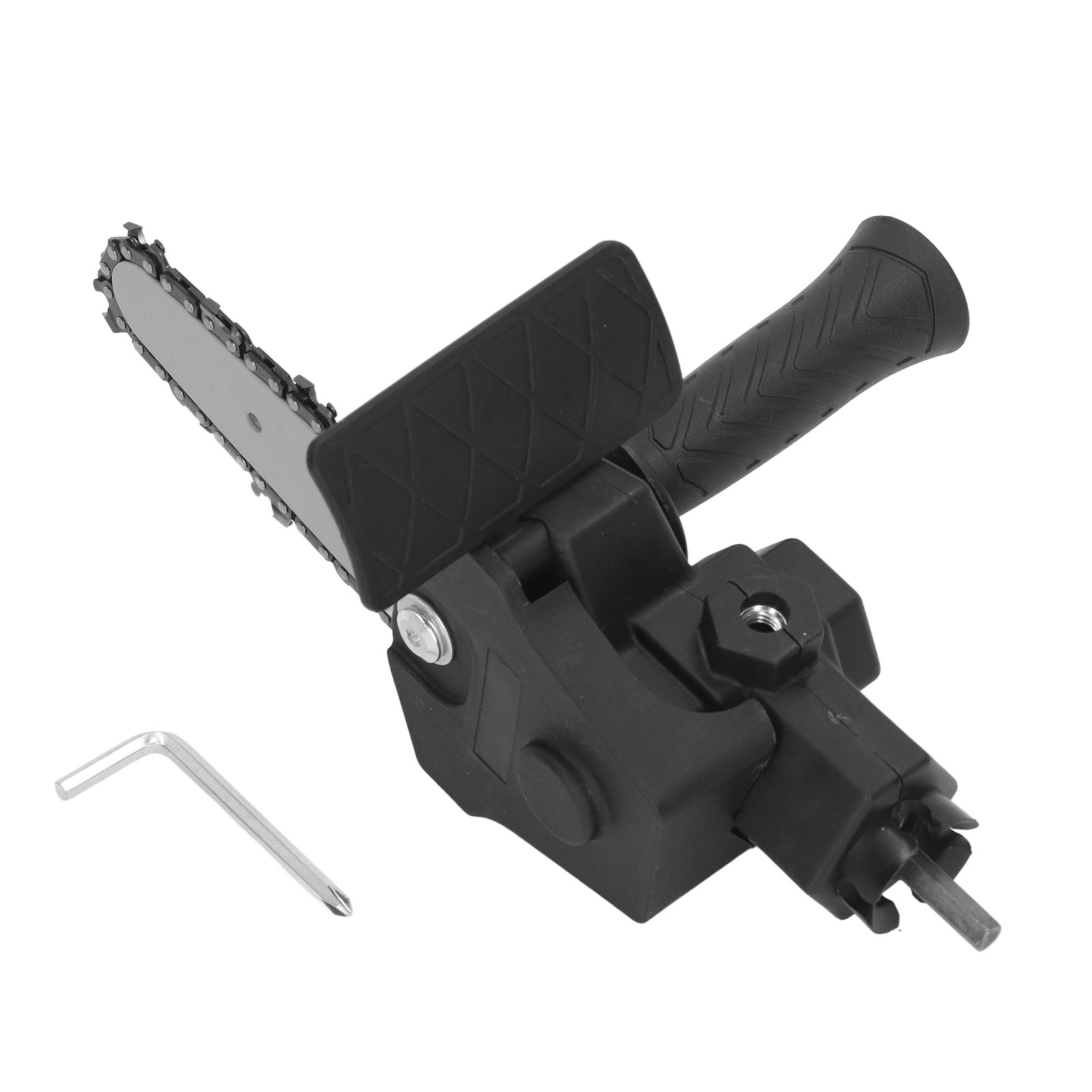 Sägekopfadapter Aus Edelstahl Mit Kunststoffgriff. Einfache Montage. Adapter Für Bohrmaschinen Zum Sägen, Ideal Für Heimwerkerprojekte. Kompatibel Mit 10 Cm (4 Zoll) Bohrmaschinen.