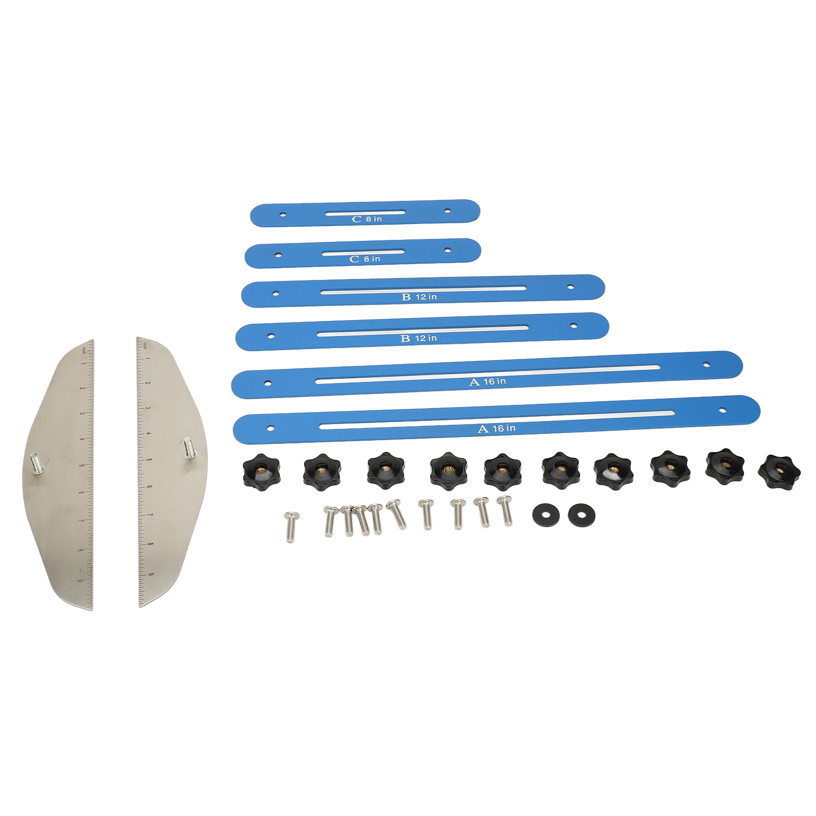 Treppenstufen-messschablone, Verstellbare Winkelschablone Und Messwerkzeug Für Den Perfekten Zuschnitt Von Setzstufen, Regalböden Und Gipskartonplatten.