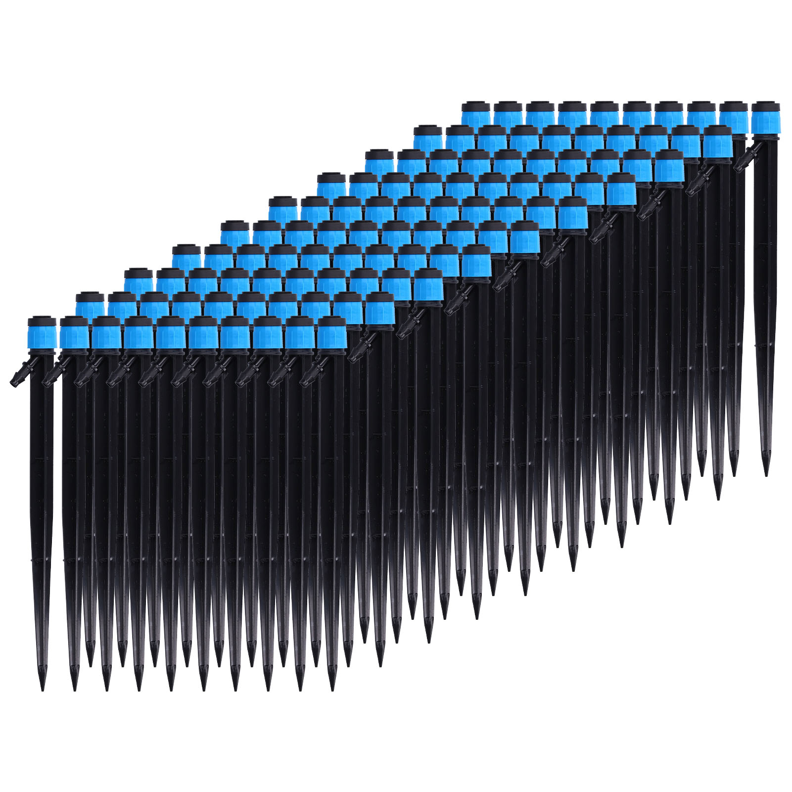 Packung Mit 100 Tropfern/beutel, 18 Cm Universeller, 360° Drehbarer Bewässerungskopf Für 4/7 Mm Schläuche