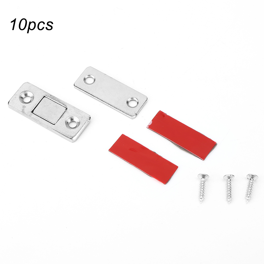 Set Mit 10 Edelstahl-schiebetürmagneten Für Schränke