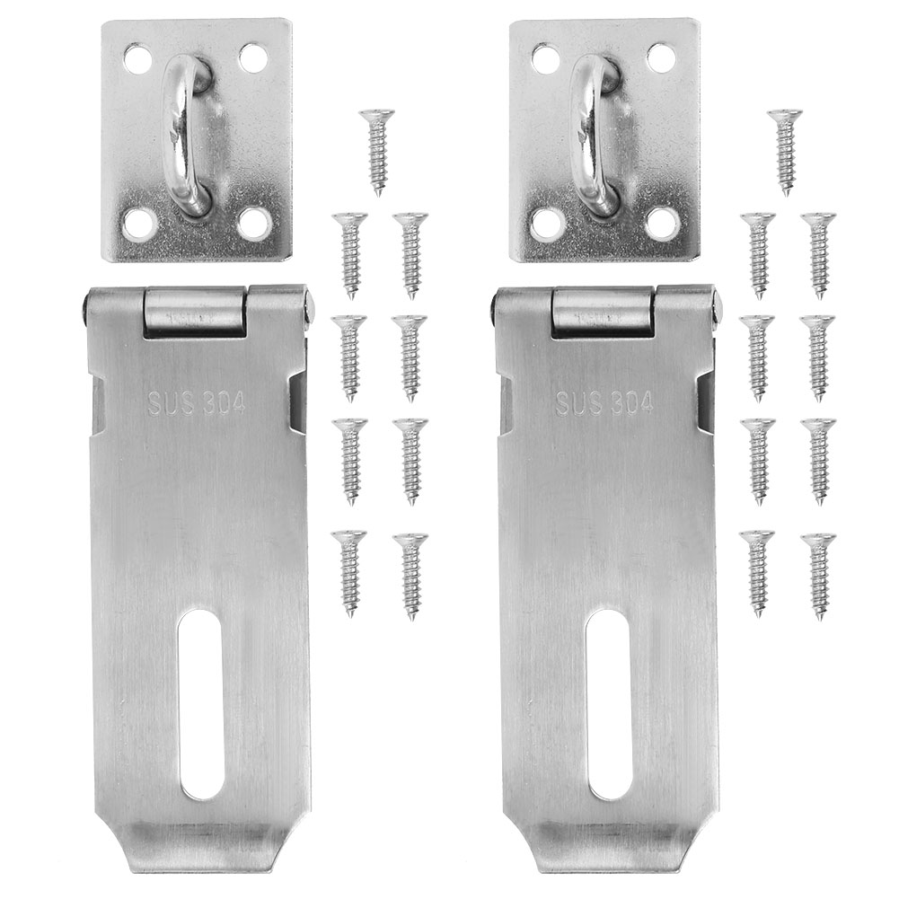 Set Aus 2 Sicherheitsverschlüssen Aus Edelstahl Für Möbeltüren Und Schubladen.