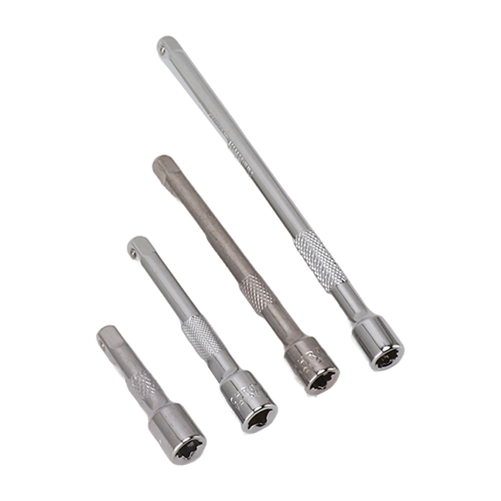 Satz Mit 4 Verlängerungen Für 1/4"-langschaftsteckschlüssel (50 Mm, 75 Mm, 100 Mm, 150 Mm) Mit Verbesserter Ratsche