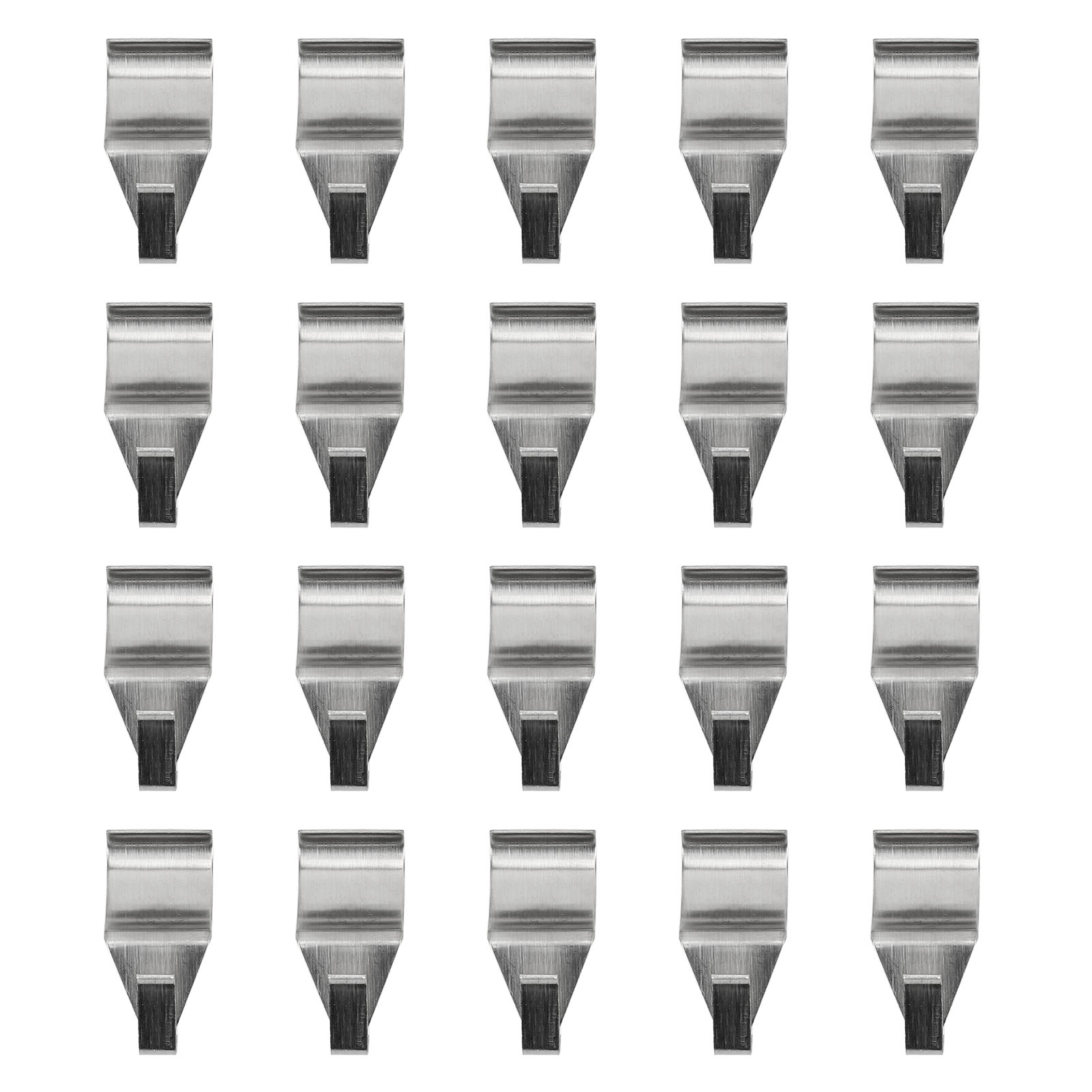 Packung Mit 20 Vinyl-fassadenhaken, Kein Bohren Erforderlich, Robust, Aus Edelstahl 304.