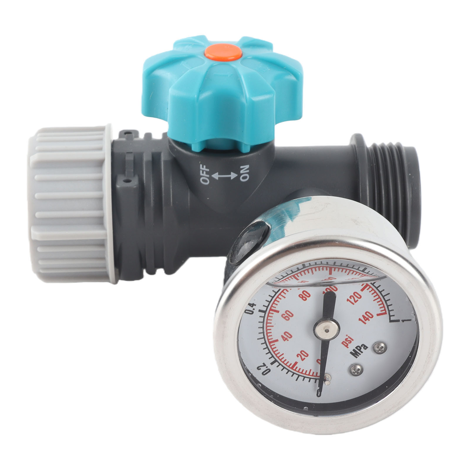 Einstellbarer G3/4"-wasserdruckregler Mit Manometer - Bewässerungssteuerung Für Gewächshäuser Und Gärten