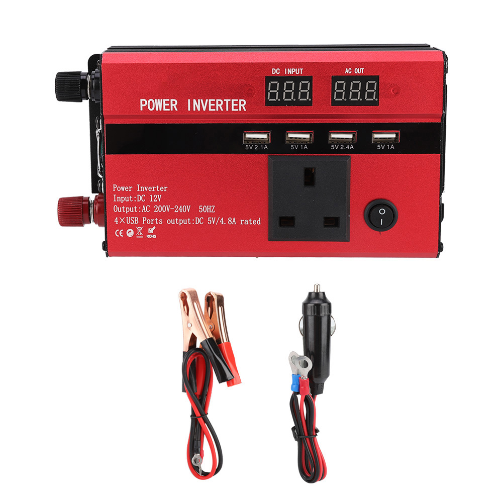 600w Tragbarer Usb-led-solarwechselrichter Für Den Heimgebrauch (24v Bis 300w)