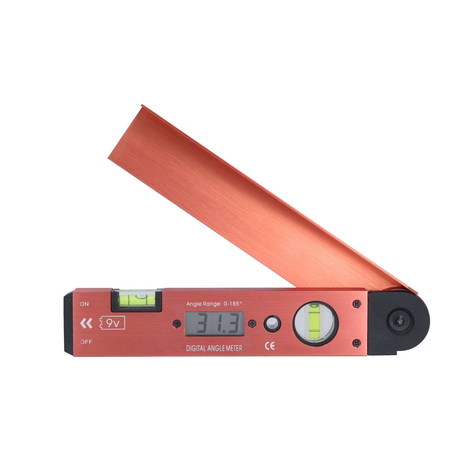 Tragbarer Digitaler Lcd-winkelmesser Mit Wasserwaage Für Schreiner Und Elektriker