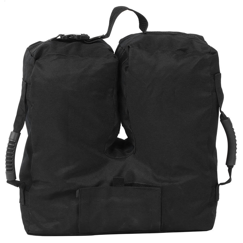 Zubehör Für Schwarzes Outdoor-zelt Mit Markise, Stütze, Ballastsack Und Befestigungssandsack