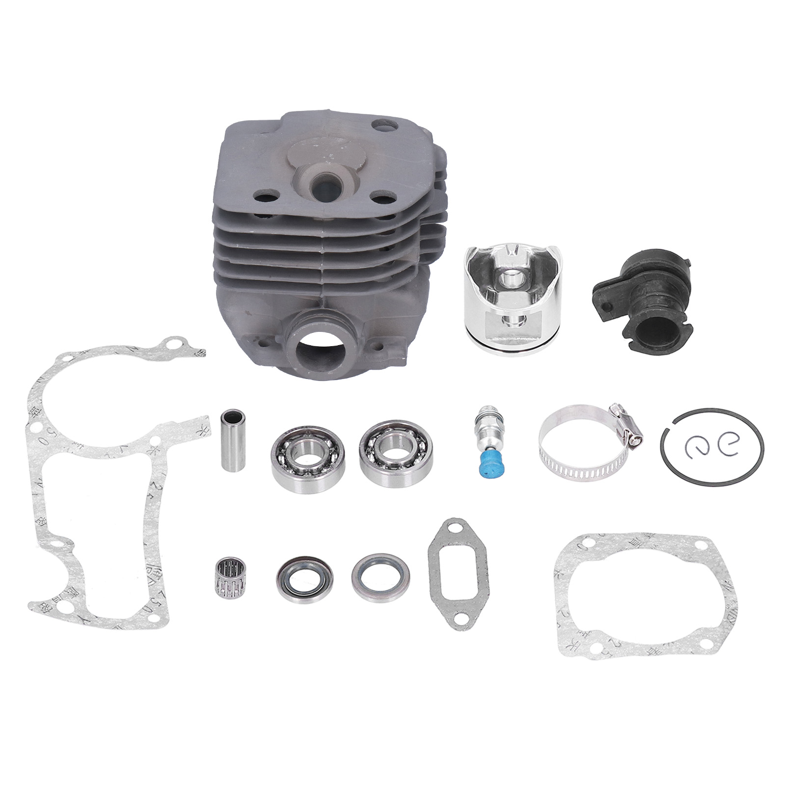 Kolbenringsatz Für 44 Mm Zylinder Mit Dichtung Und Nadellager Für Husqvarna 445, 450 Und 450e Kettensägen.