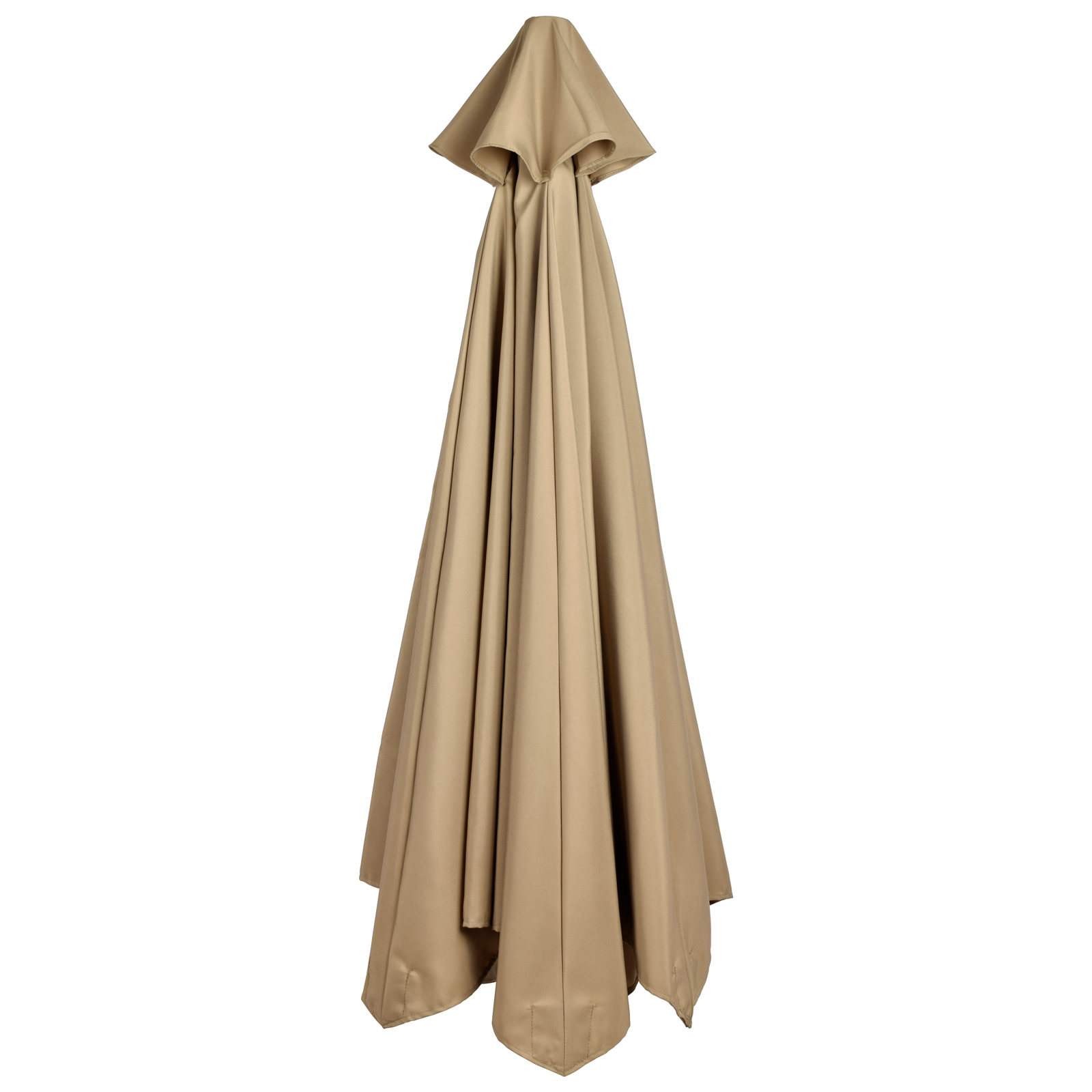 Wasserdichtes Polyester-ersatzdach Für Einen 2,7 M Großen Sonnenschirm Mit 6 Streben, Beige Farbe.