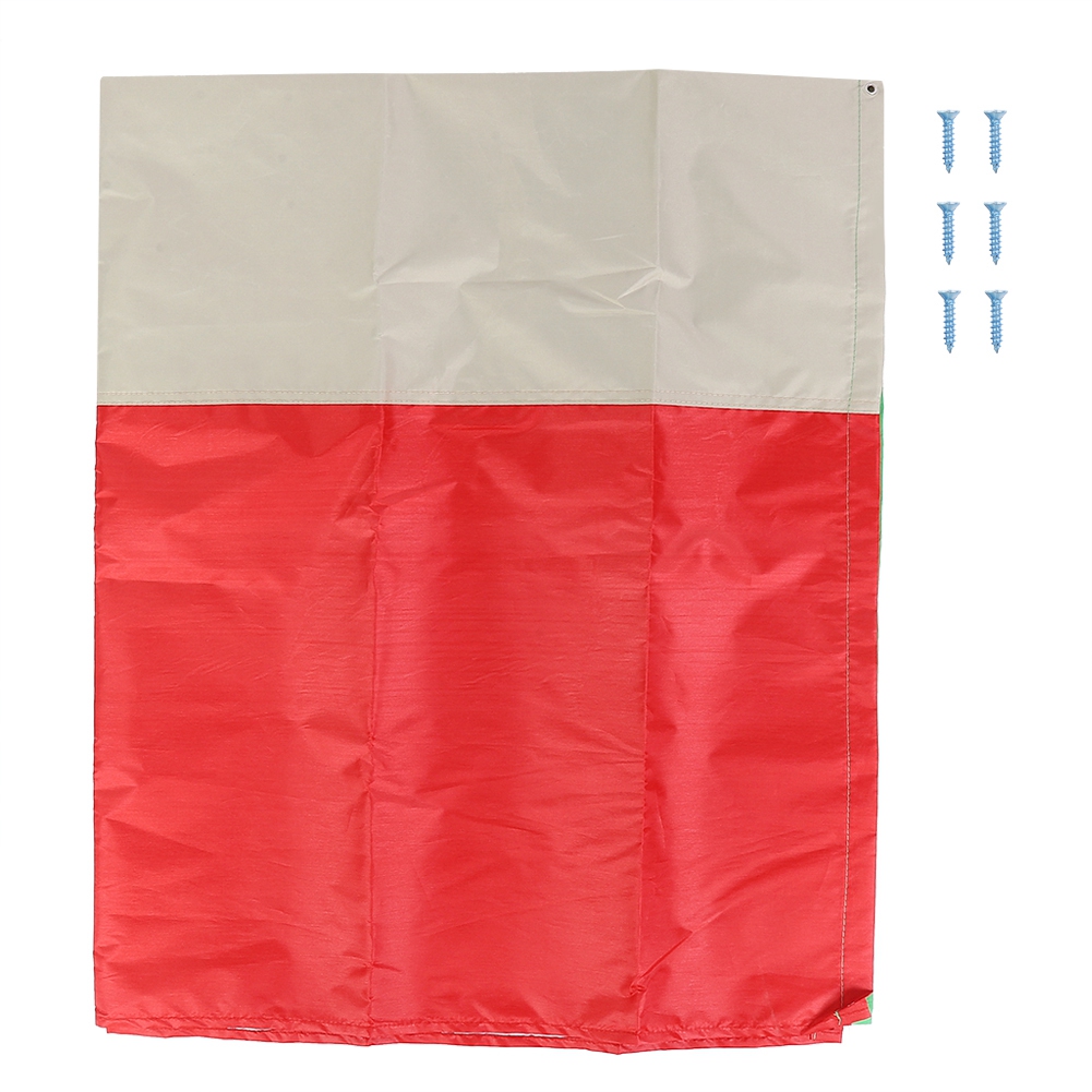 Gartenmarkise Aus 210d Oxford-gewebe, 132 X 226 Cm, Mit Dach Und Schaukel (grün, Beige, Rot)