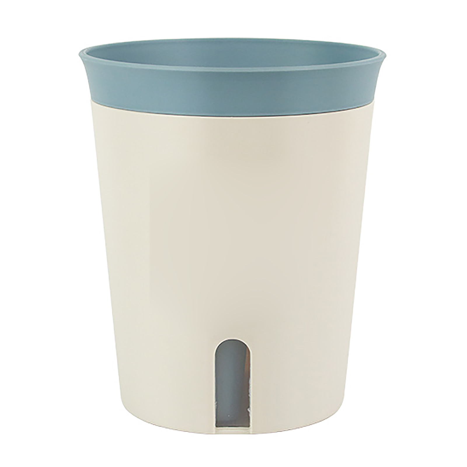 Stapelbarer Blauer Blumentopf, Größe L, Mit Automatischer Bewässerung Und Abflusslöchern, Für Zimmer- Und Gartenpflanzen.