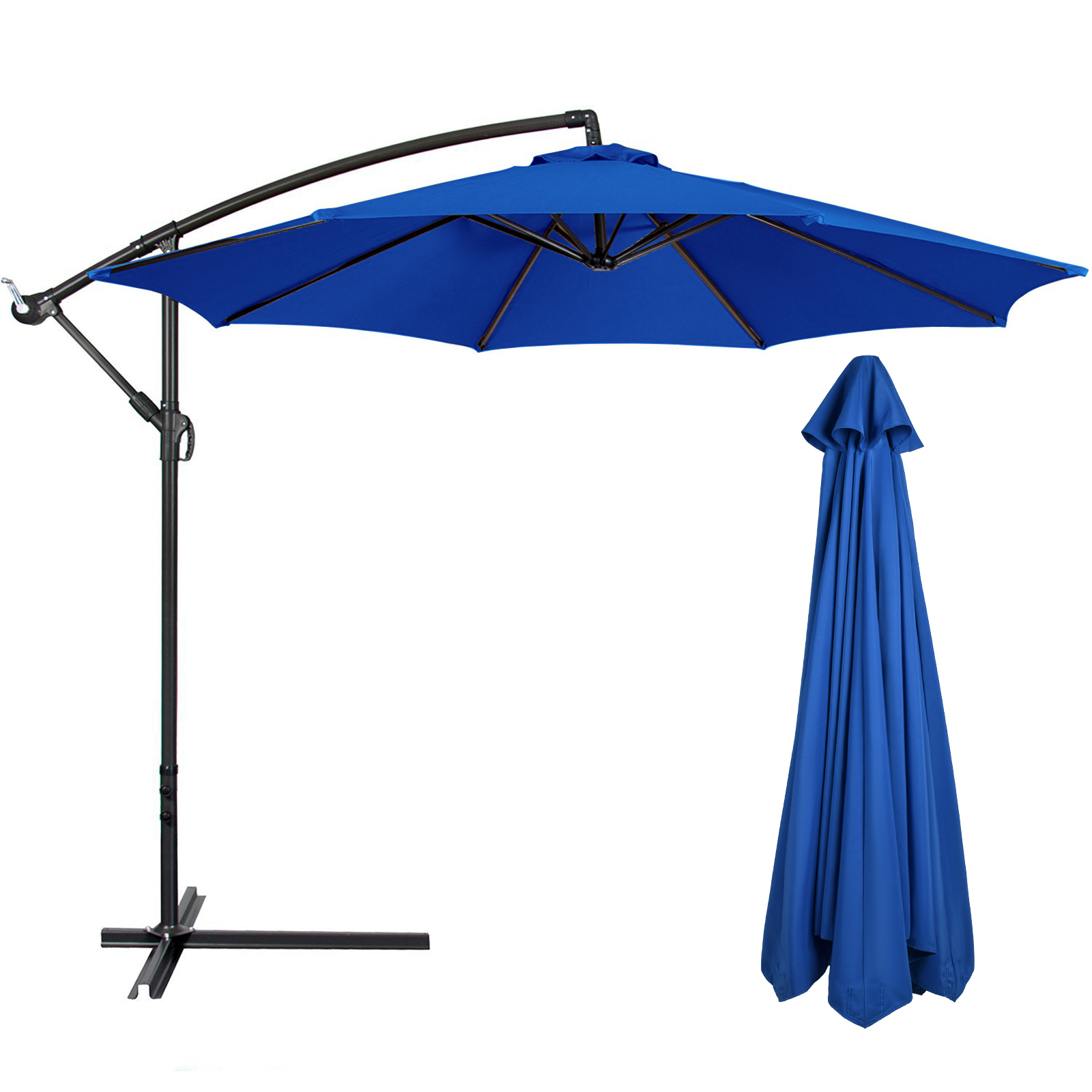Wasserdichtes Polyester-ersatzdach Für 2,7 M 8-streben-sonnenschirm, Marineblau.