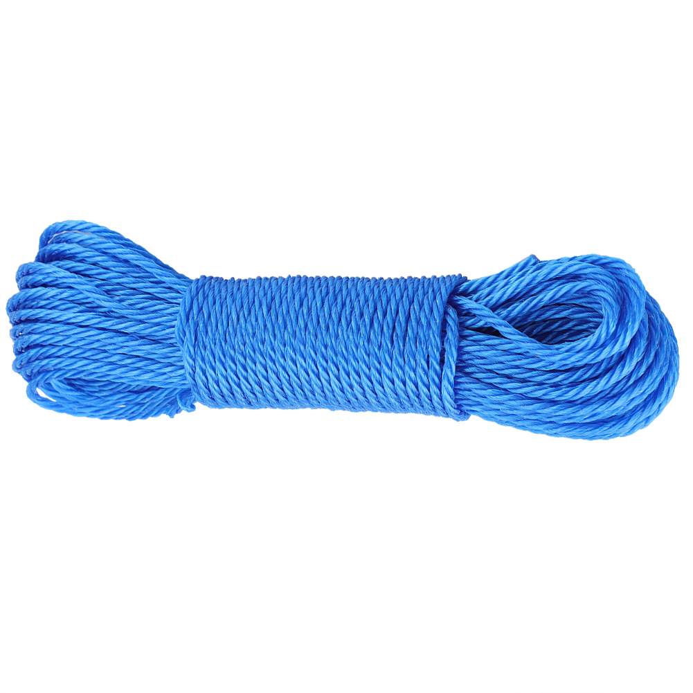 20 M Lange Wäscheleine Aus Nylon, Ideal Für Garten, Camping Und Outdoor-aktivitäten (blau)