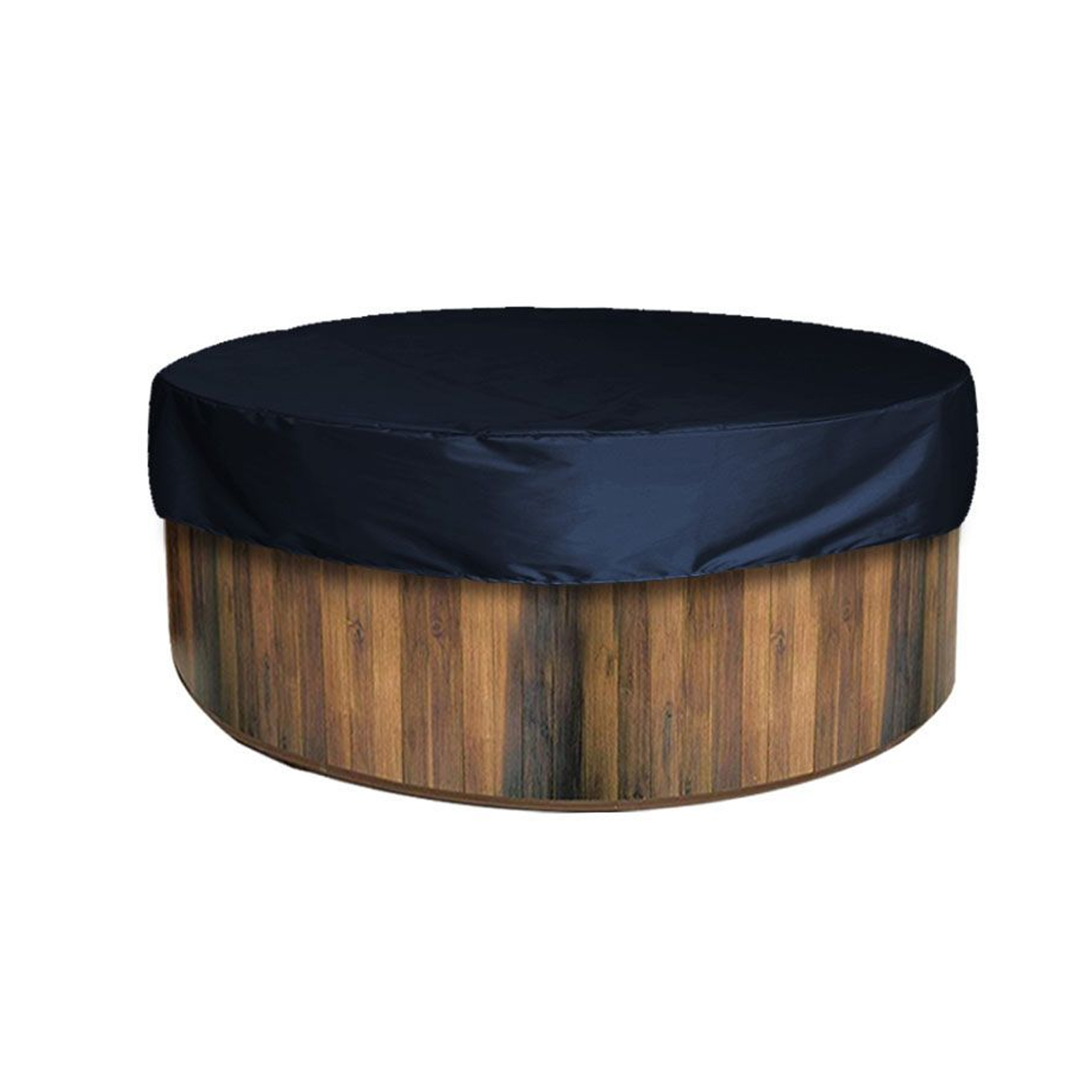Runde Whirlpoolabdeckung, Verstellbarer Saum, Wasserdicht Und Wetterfest, Für Whirlpools Der Größe 78,7 X 11,8 Zoll, Blau.