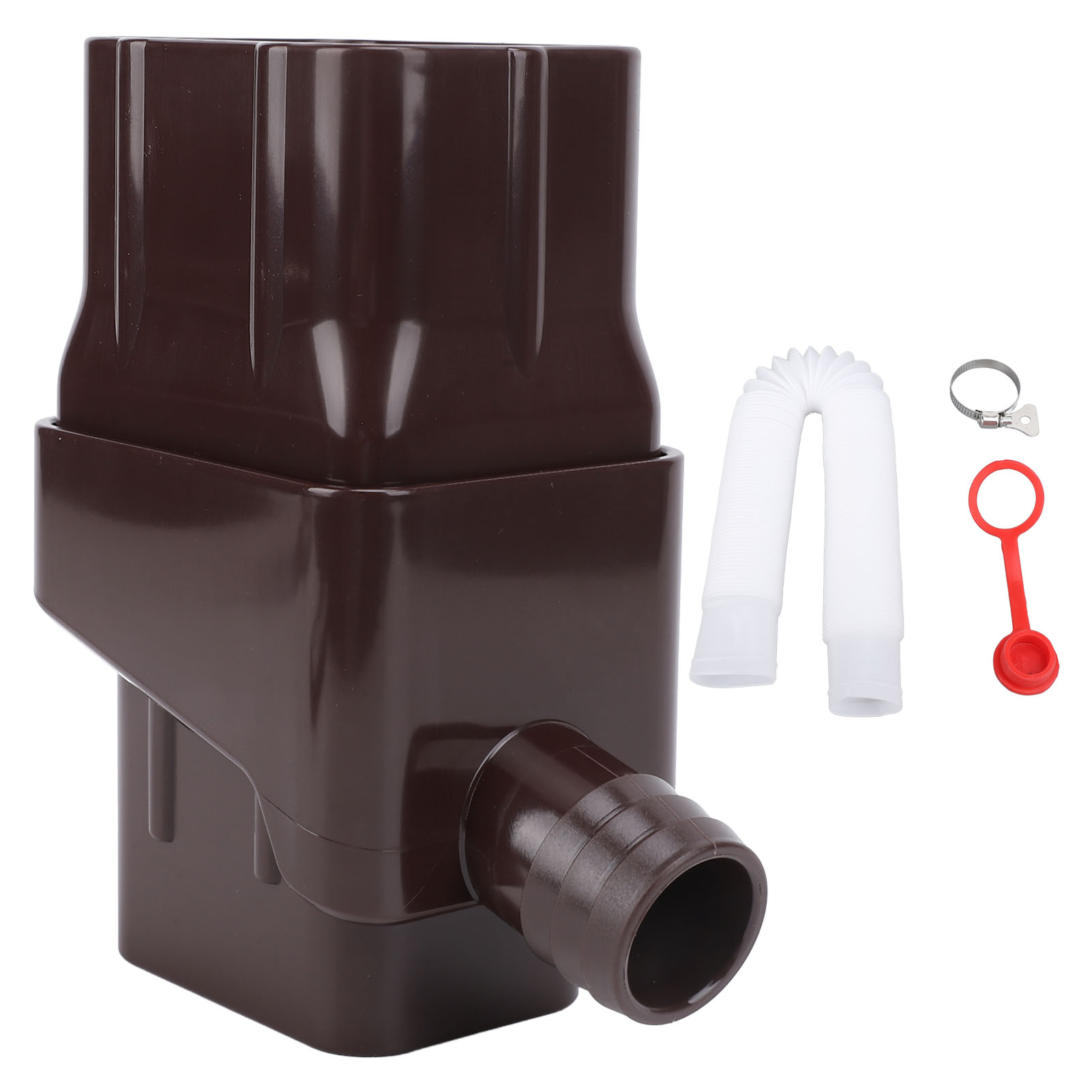 Regenwassernutzungssystem – Einfache Installation – Effizientes Bypass-set Für Regenwassersammler Und Fallrohr – Braun
