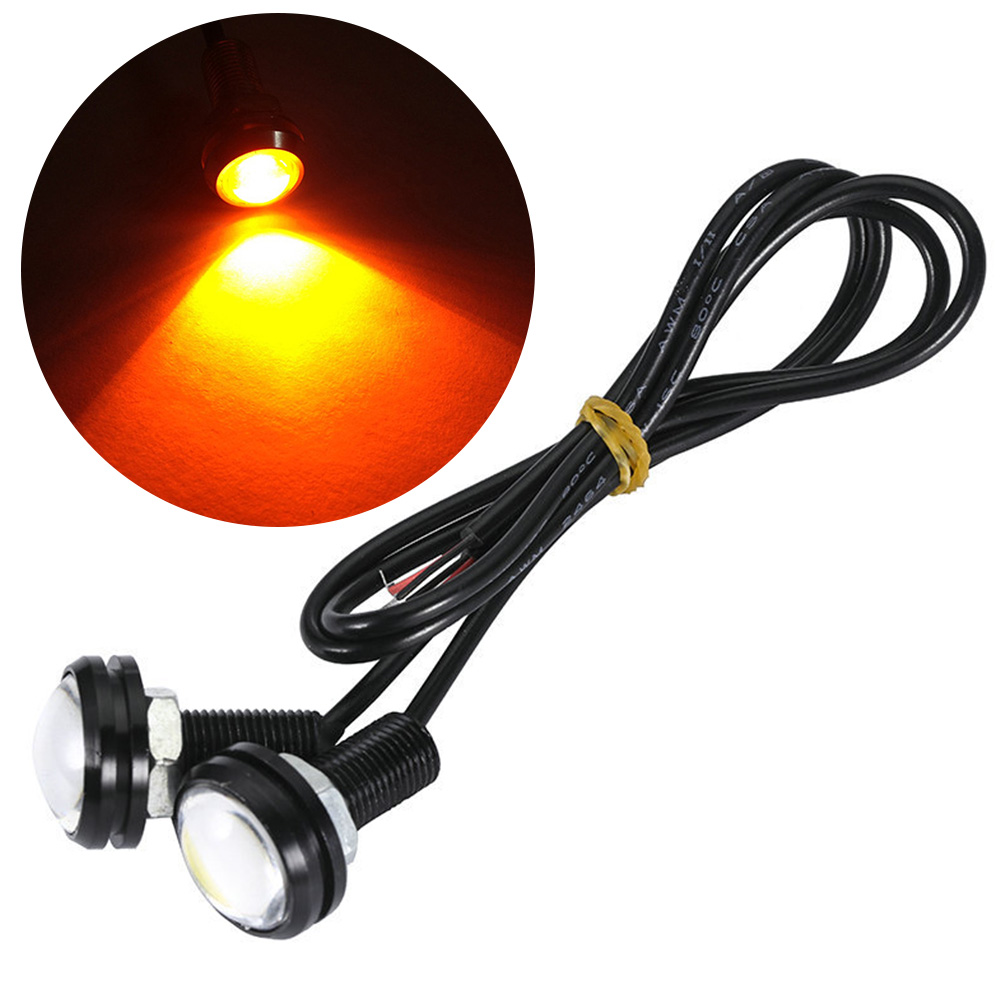 23-mm-led-„adlerauge“-leuchte Mit Schraubbefestigung (gelb, Einzelstück) – Geeignet Für Autos (rückfahr-/zusatzlicht) Sowie Motorräder Und Segways.