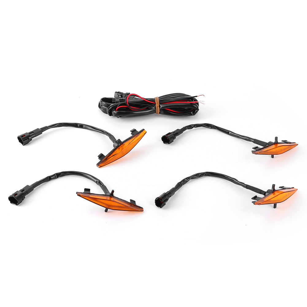 Satz Mit 4 Led-frontgrillleuchten, Kompatibel Mit Toyota 4runner Trd Pro 2014-2019, Farbe: Gelb.