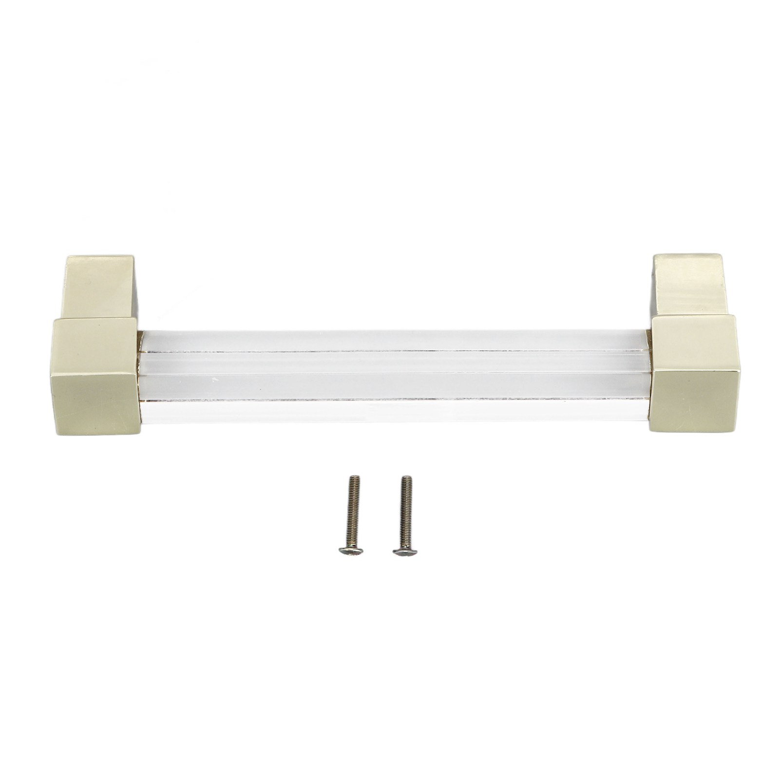 Schubladengriffe Aus Acryl, Einlochig, Kristall, Für Küchenmöbel, Kommoden Und Schränke, 96 Mm Mittenabstand, Goldfarben.