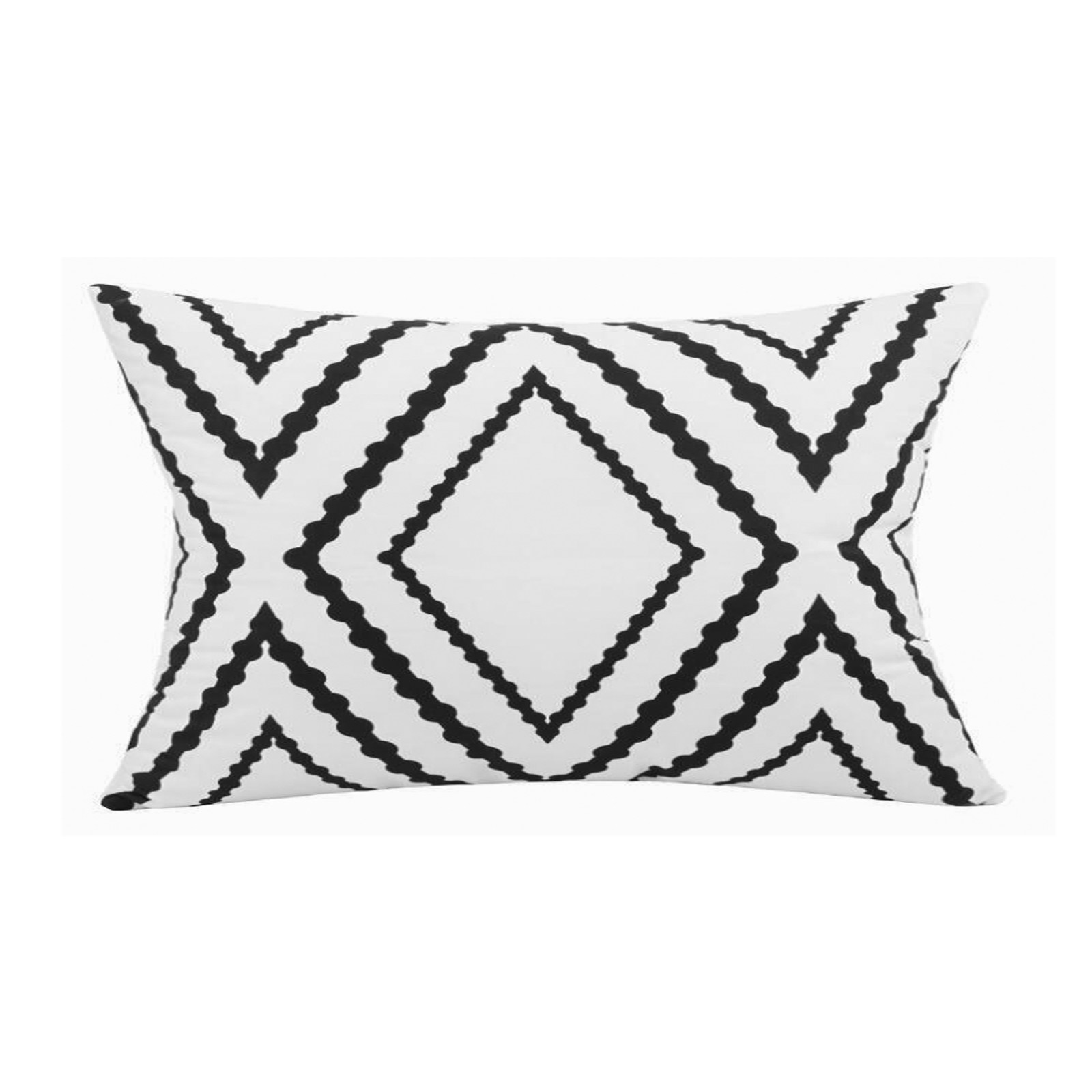 Dekorativer Kissenbezug, Beidseitig Bedruckt, Wasser- Und Ölabweisend, Maschinenwaschbar, Für Sofa, Wohnzimmer Oder Garten, Weiß, 30 X 50 Cm