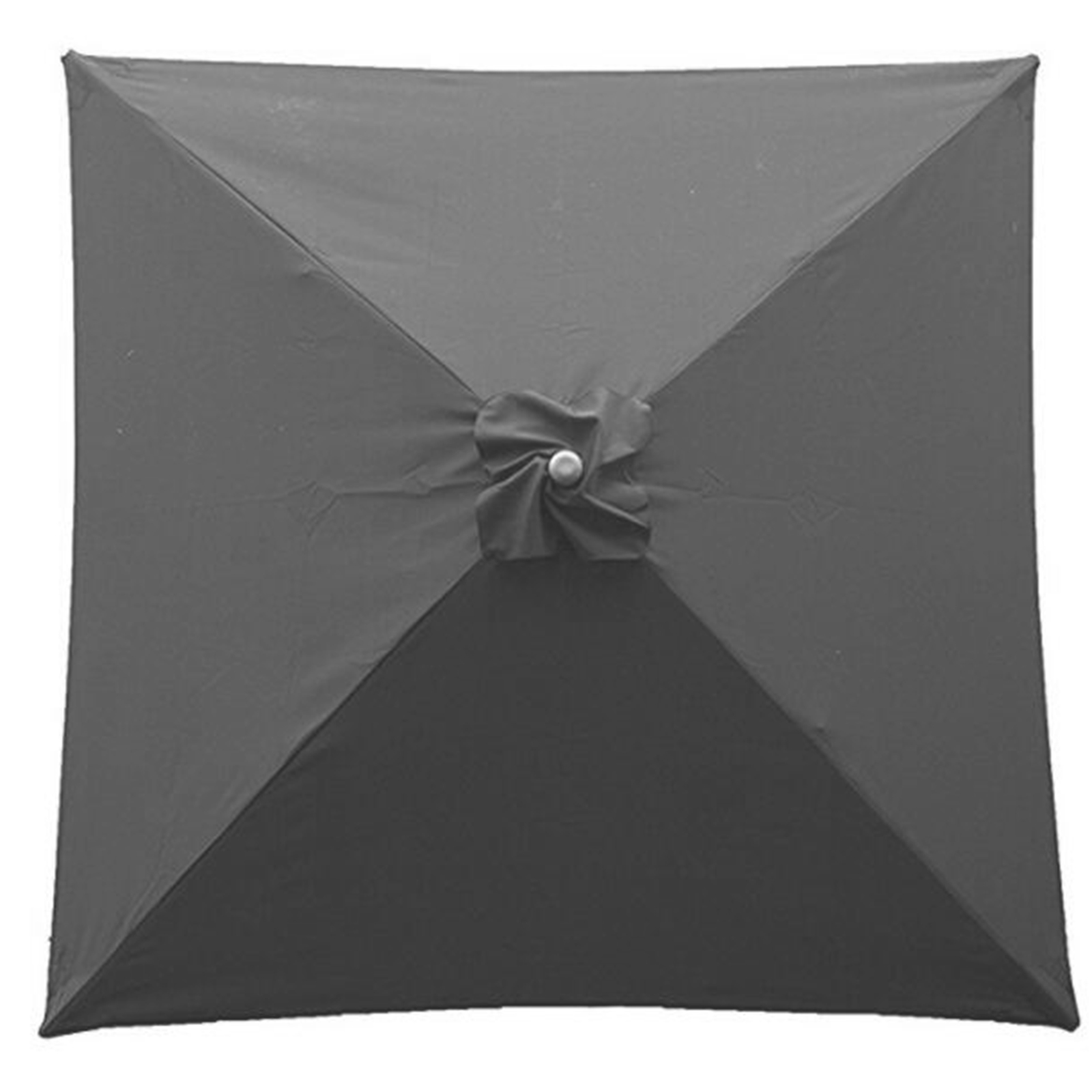 Graues Ersatzdach Für Quadratischen Terrassen-sonnenschirm (2 X 2 M) Mit 4 Streben, Wasserdicht.