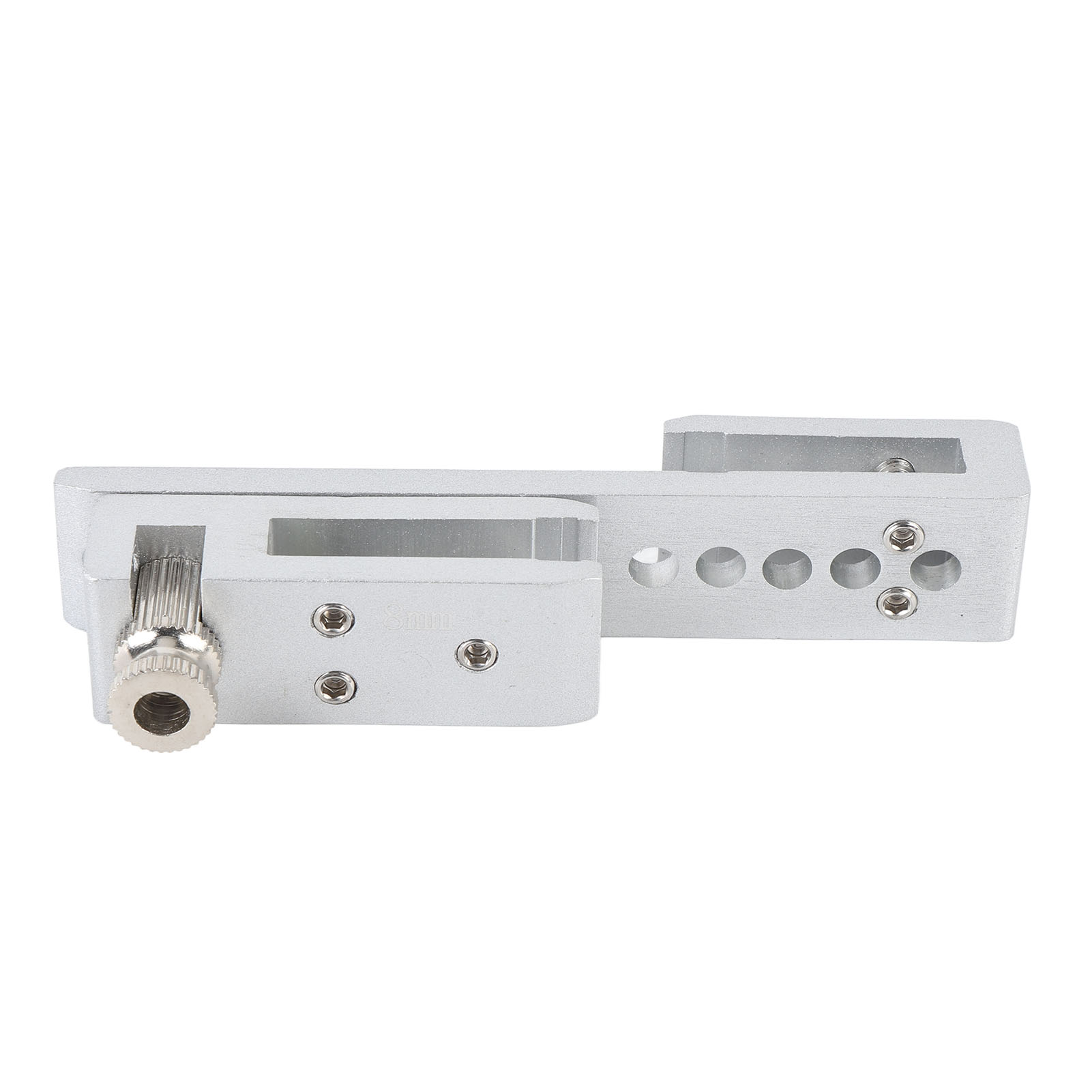 Sicherheitsschloss Für Glasschiebetüren, 12 Löcher, Metall, Für Zuhause, Hotel, Badezimmer, Rahmenlose Duschkabine, Silberfarben, 8 Mm / 0,3 Zoll