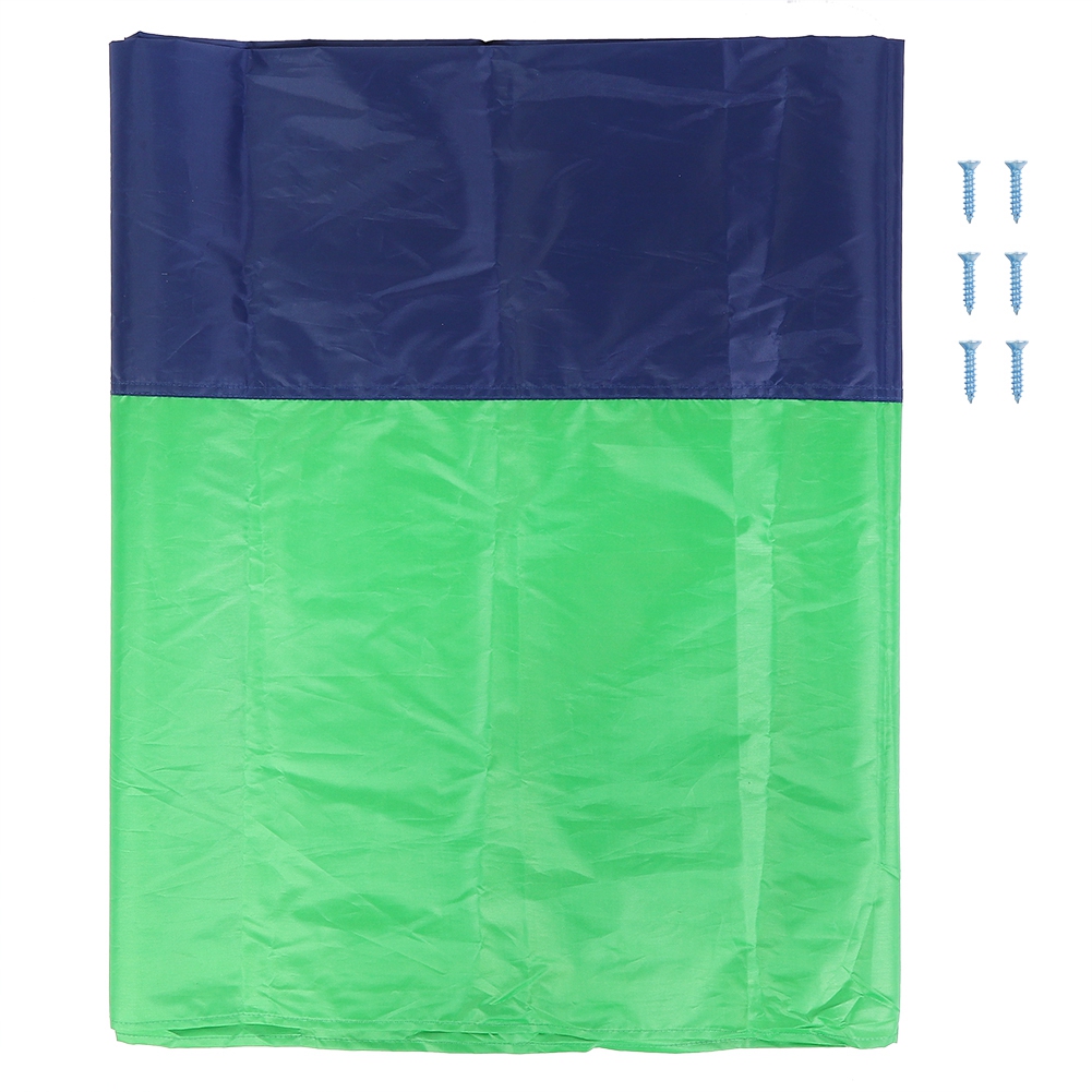 Gartenmarkise Aus 210d Oxford-gewebe, 132 X 226 Cm, Mit Dach Und Schaukel (grün, Grau, Blau)