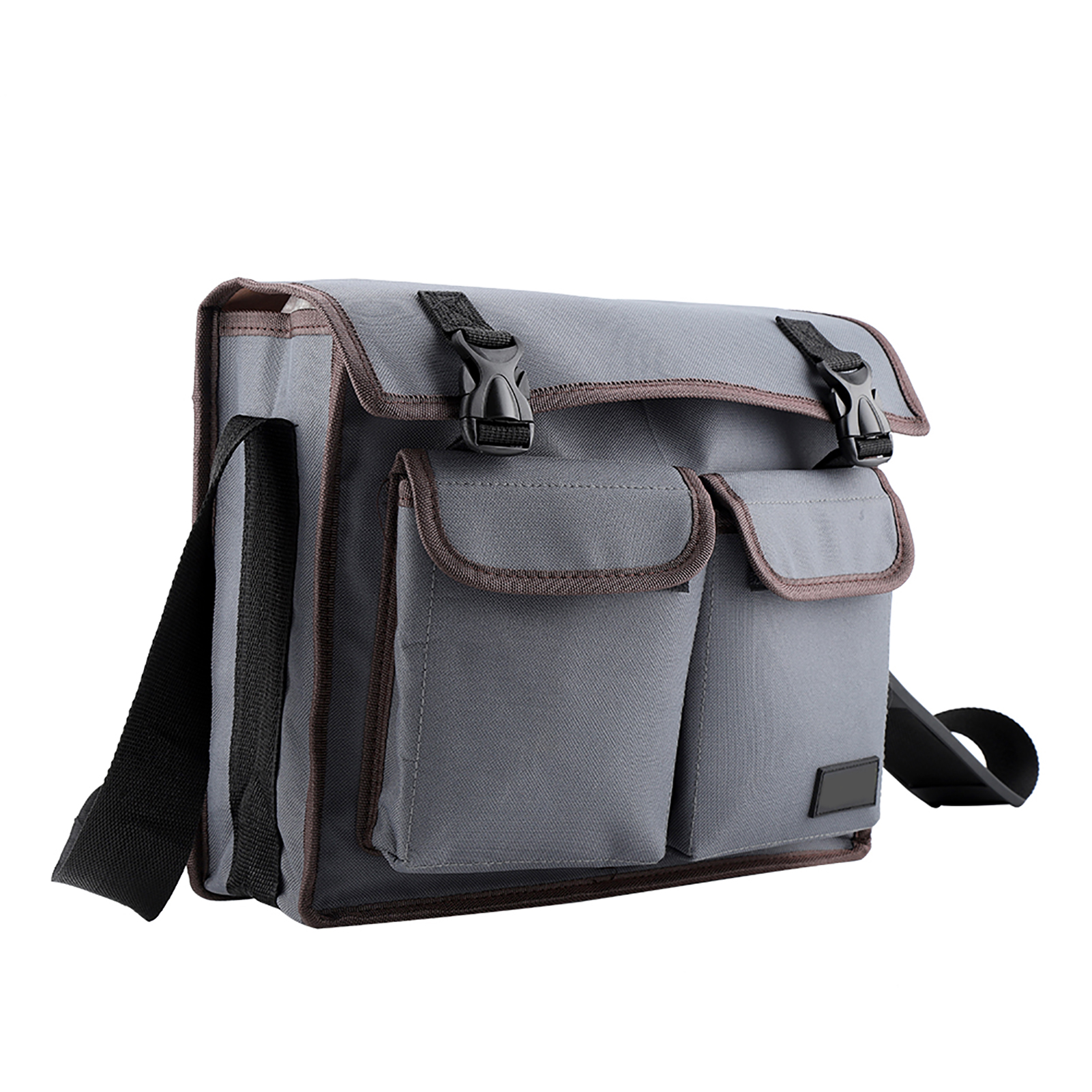 Werkzeugtasche Aus Dickem Oxford-gewebe Mit Schultergurt Und Organizer, Für Elektriker Und Reparaturarbeiter (grau)
