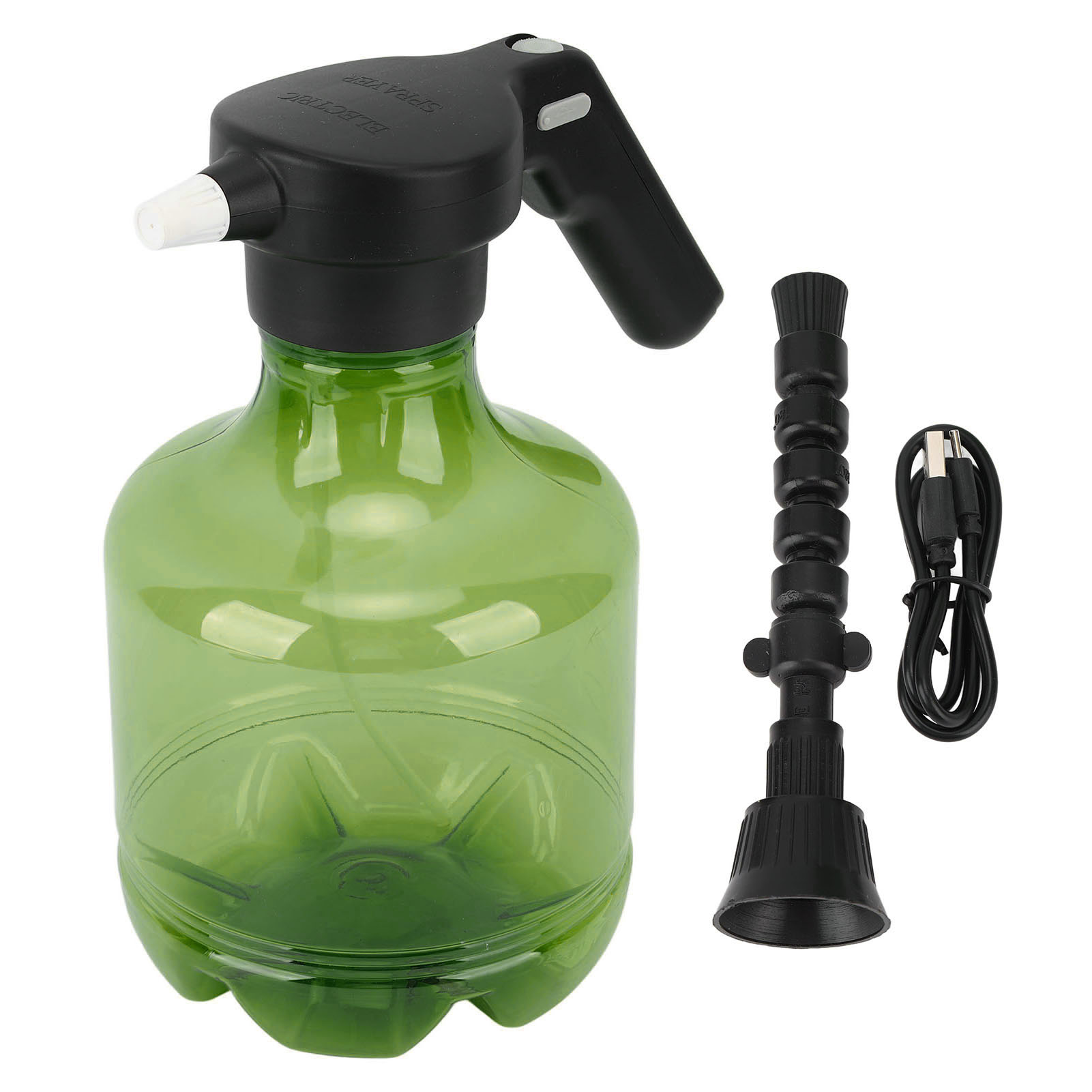 Elektrischer 3-liter-sprinkler Mit Automatischem Pp 800 Mah Sprühkopf Und Rotierender Düse Für Zimmer- Und Gartenpflanzen (grün).